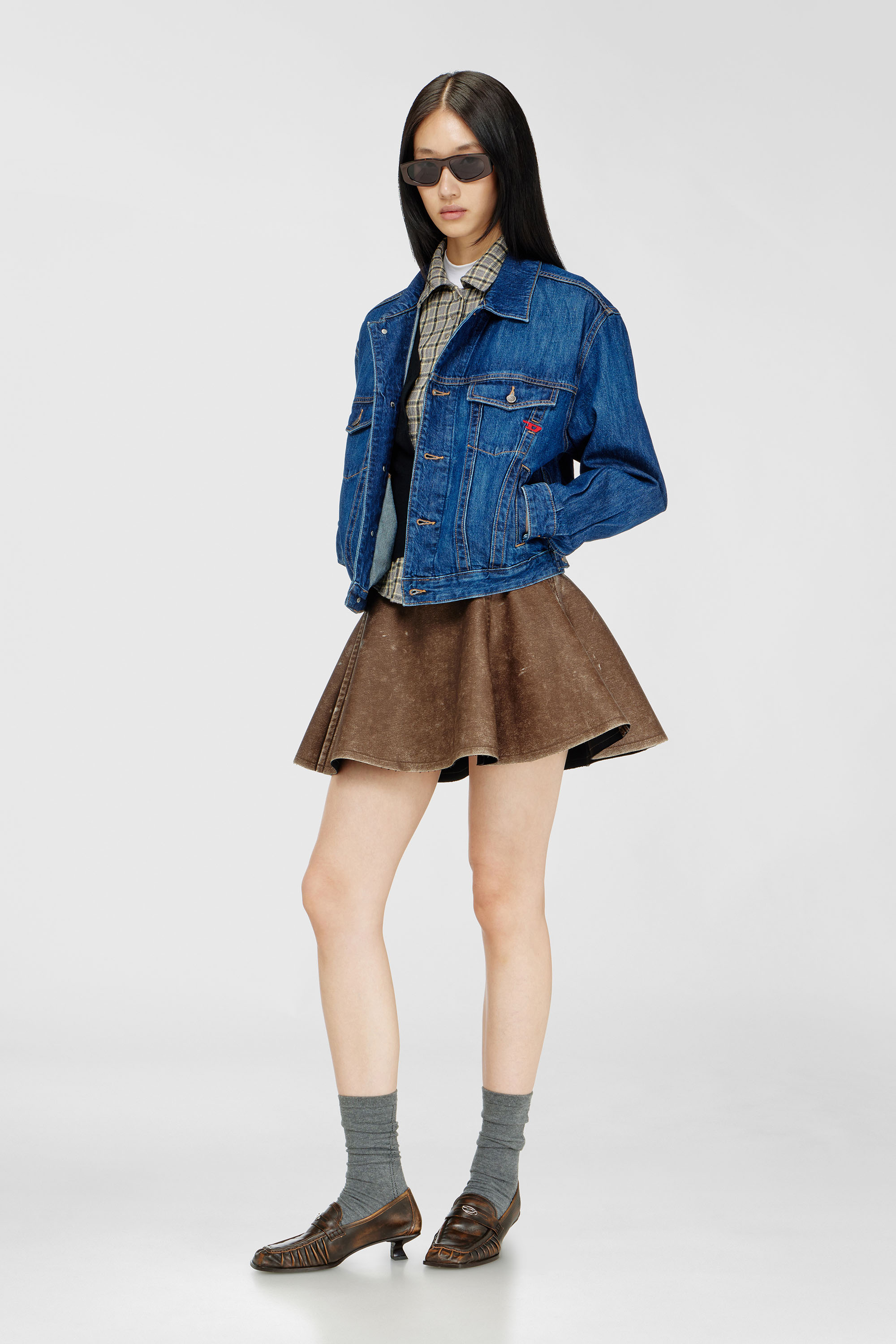 Diesel - D-RANGER, Male's デニムジャケット in ミディアムブルー - 2