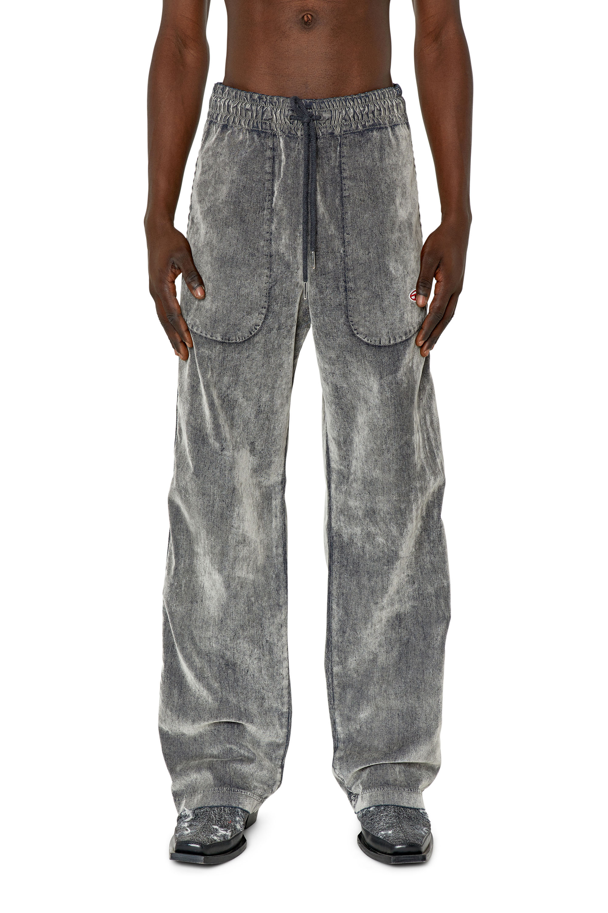 Diesel - Straight D-Martians Track Denim 068CF, ライトグレー - Image 2