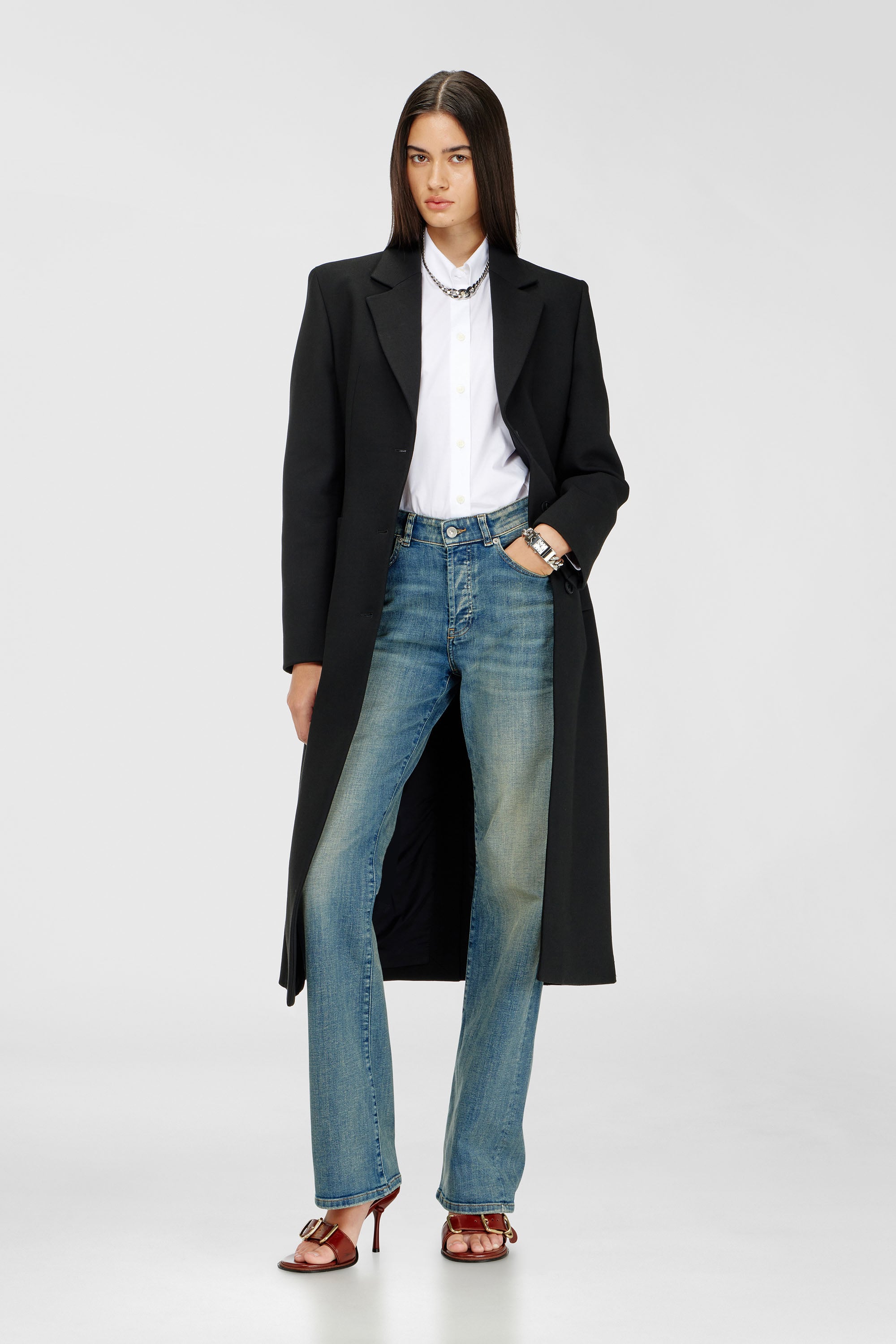 Diesel - Female's Regular Jeans 1971 D-Sent 09N32, ミディアムブルー - 1
