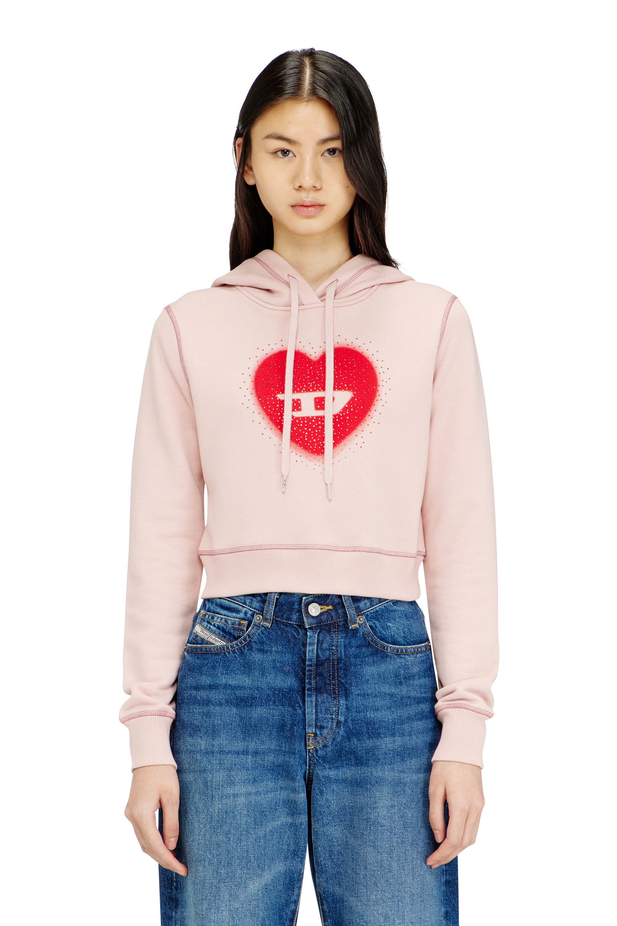 Diesel - F-SLIMMY-HOOD-S5, Female's プルオーバーパーカー in null - 3