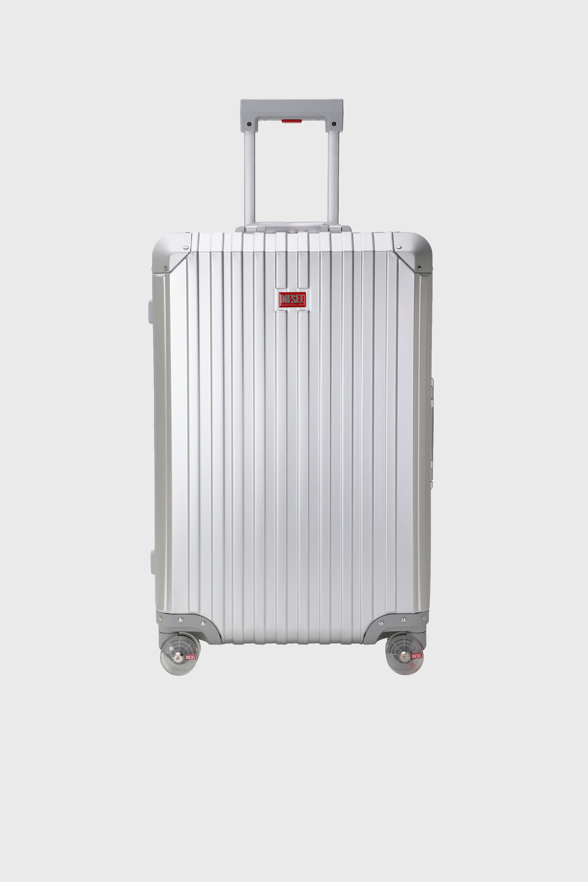 Diesel - DIESEL ALUMINUM TROLLEY- DSL002, Unisex's Aluminum suitcase size M in シルバー - 1