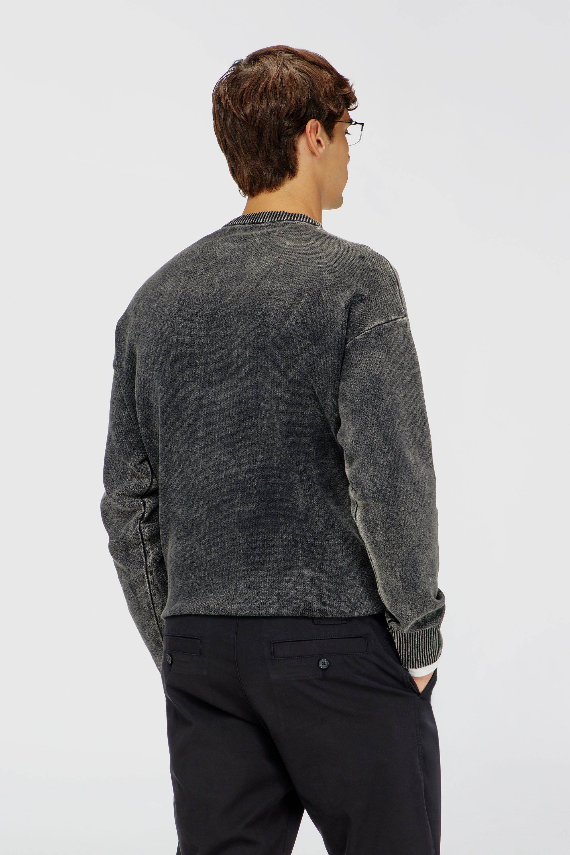 Diesel - K-UTTER, Male's ニットプルオーバー in ブラック - 5