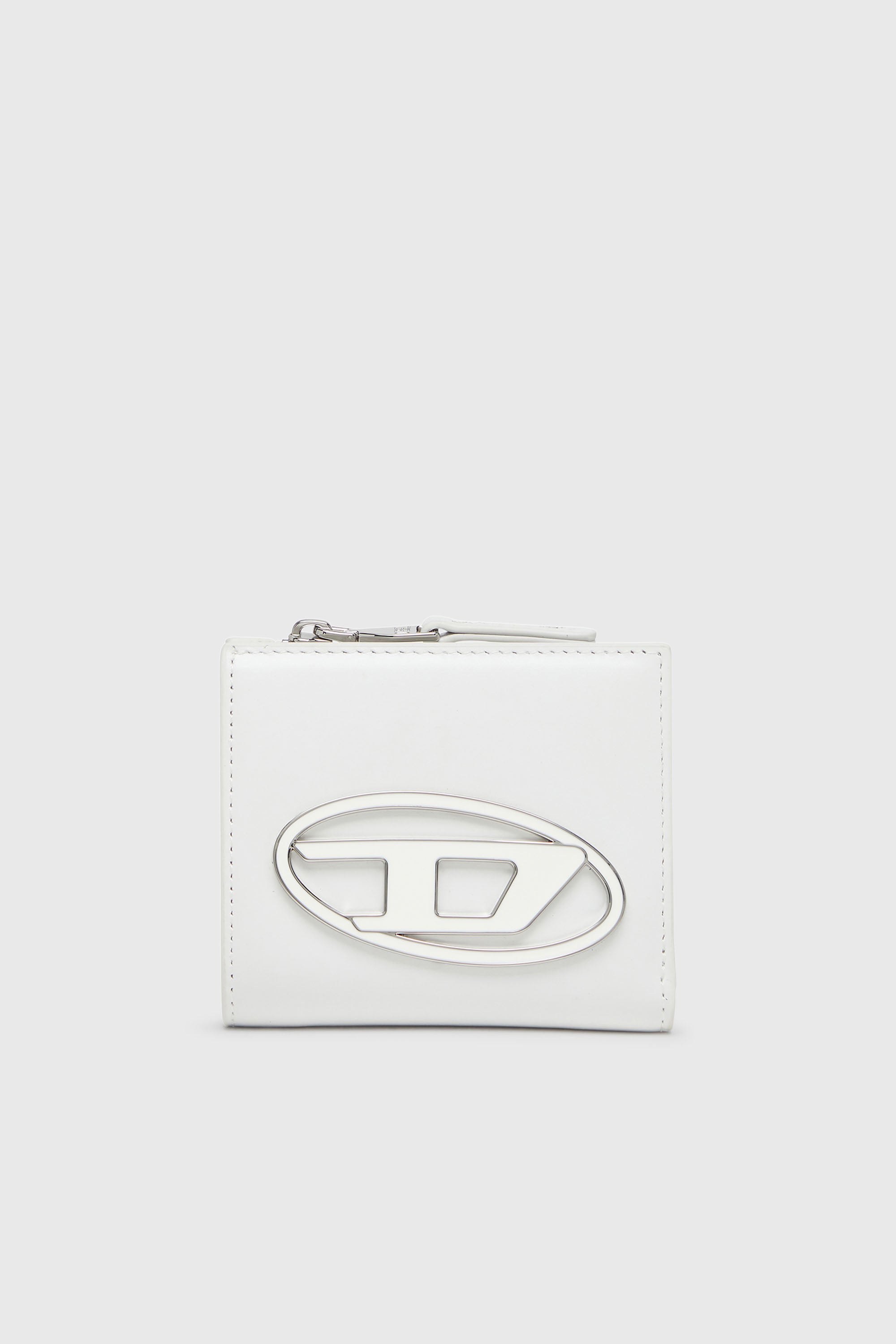 Diesel - 1DR BI FOLD ZIP L, Female's 二つ折りウォレット in ホワイト - 1