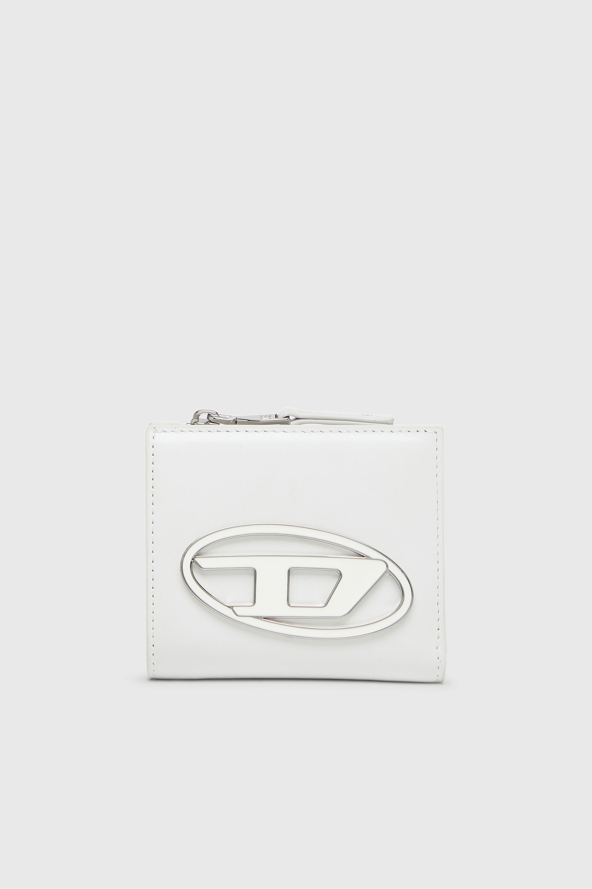 Diesel - 1DR BI FOLD ZIP L, Female's 二つ折りウォレット in ホワイト - 1