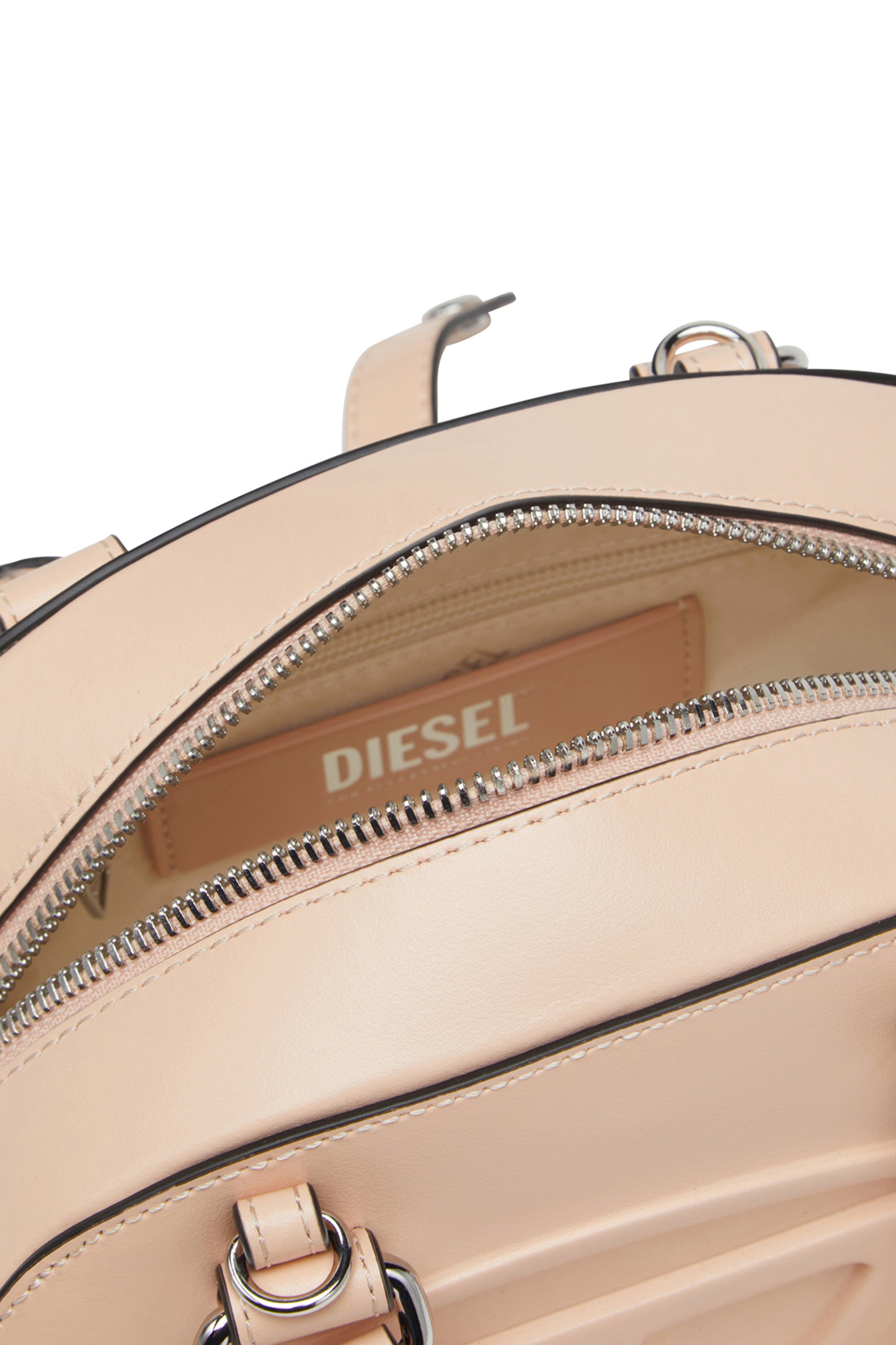 Diesel - 1DR DOME CROSSBODY, Female's クロスボディバッグ in ピンク / ホワイト - 5