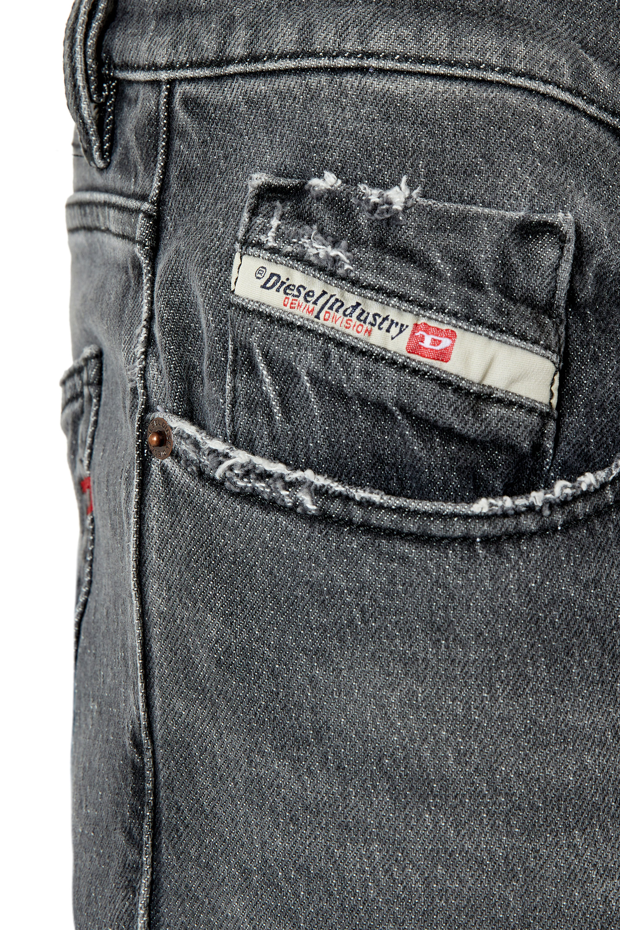 Diesel - Slim Jeans 2019 D-Strukt 09E75, ブラック/ダークグレー - Image 3