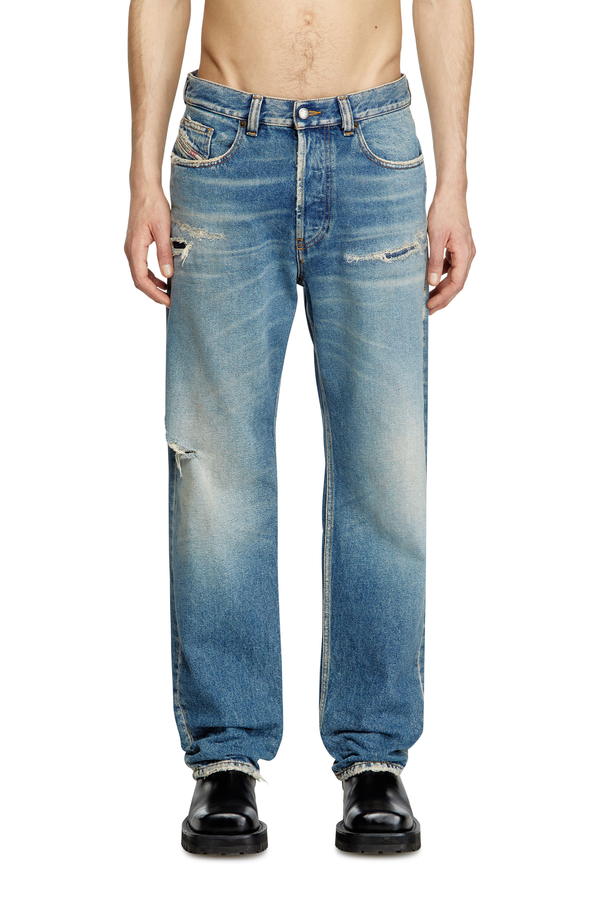 Regular Jeans 2024 D-Macs 09L43, ミディアムブルー Diesel - Male's Regular Jeans 2024 D-Macs 09L43, ミディアムブルー - 3