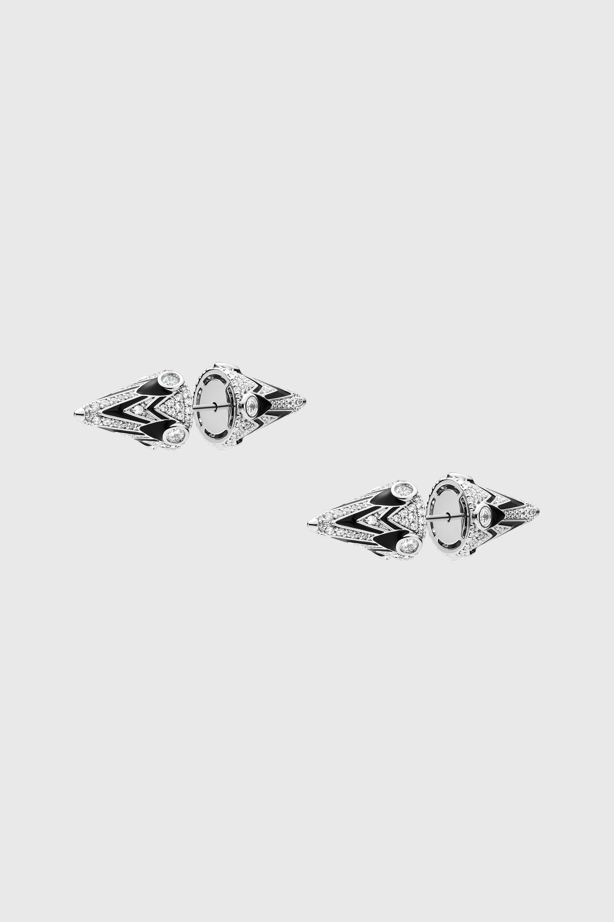 Diesel - DX1657931 JEWELLERY, Unisex's ピアス（両耳用） in シルバー/ブラック - 1