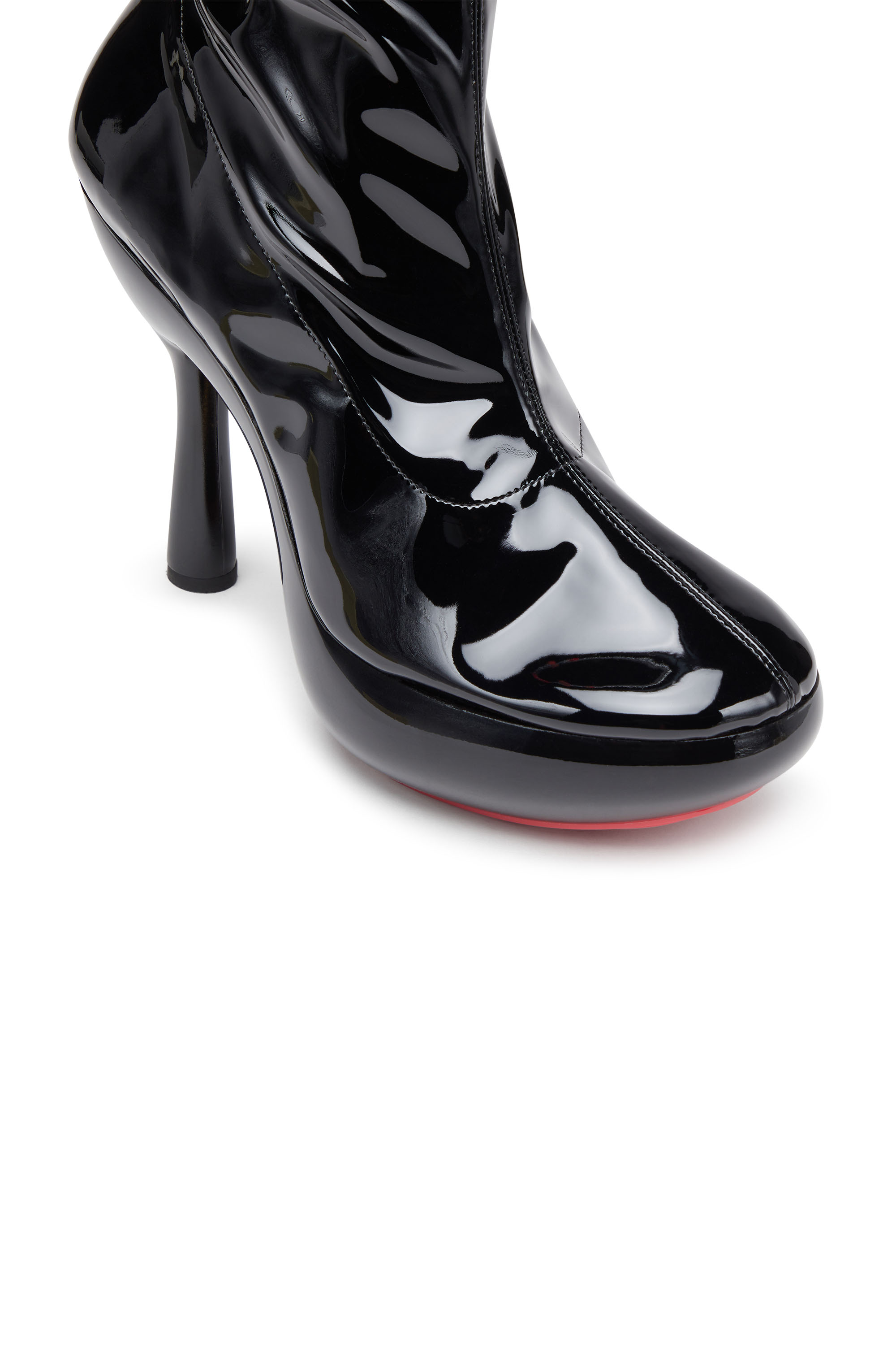 Diesel - D-LAKE PLATFORM MIDB ZIP  STRETCH, Female's ショートブーツ in ブラック - 6