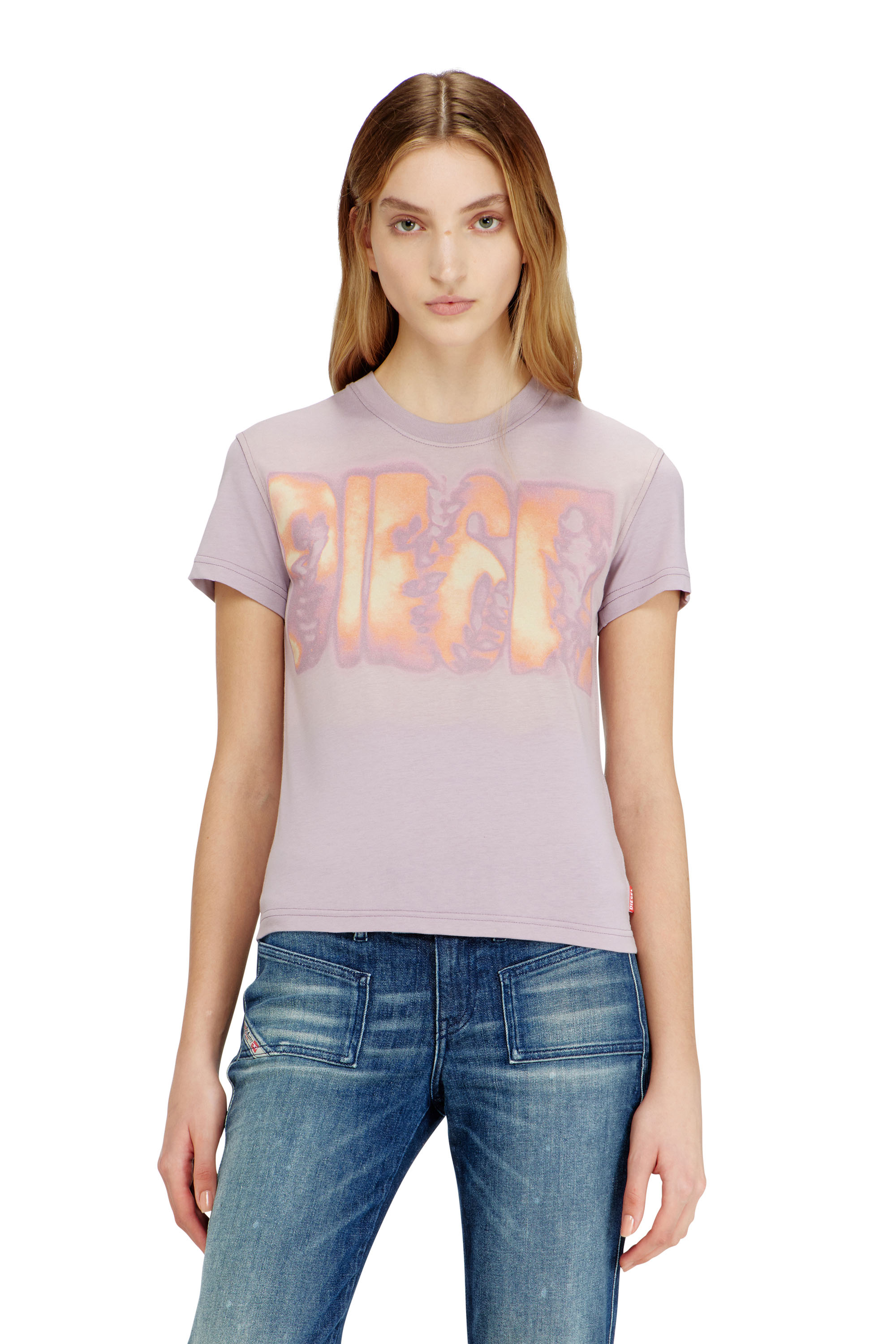 Diesel - T-ILA-AA3, Female's Tシャツ in ライラック - 3