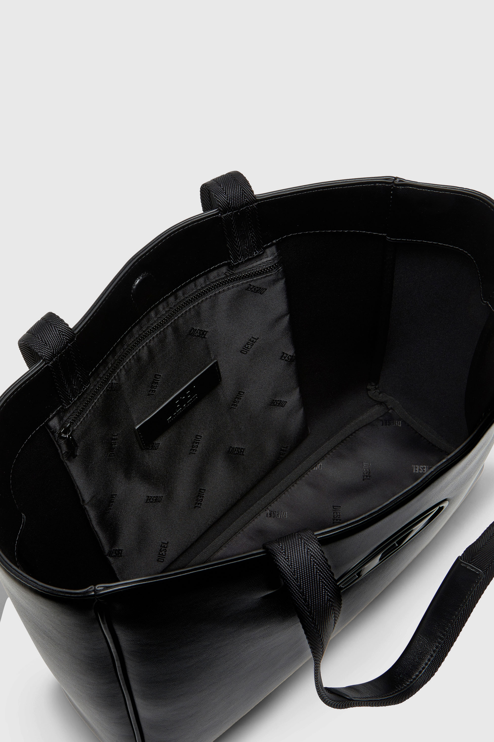 Diesel - HOLI-D SHOPPER EW, Unisex's Holi-D-Square shopper in bonded neoprene in ブラック - 5
