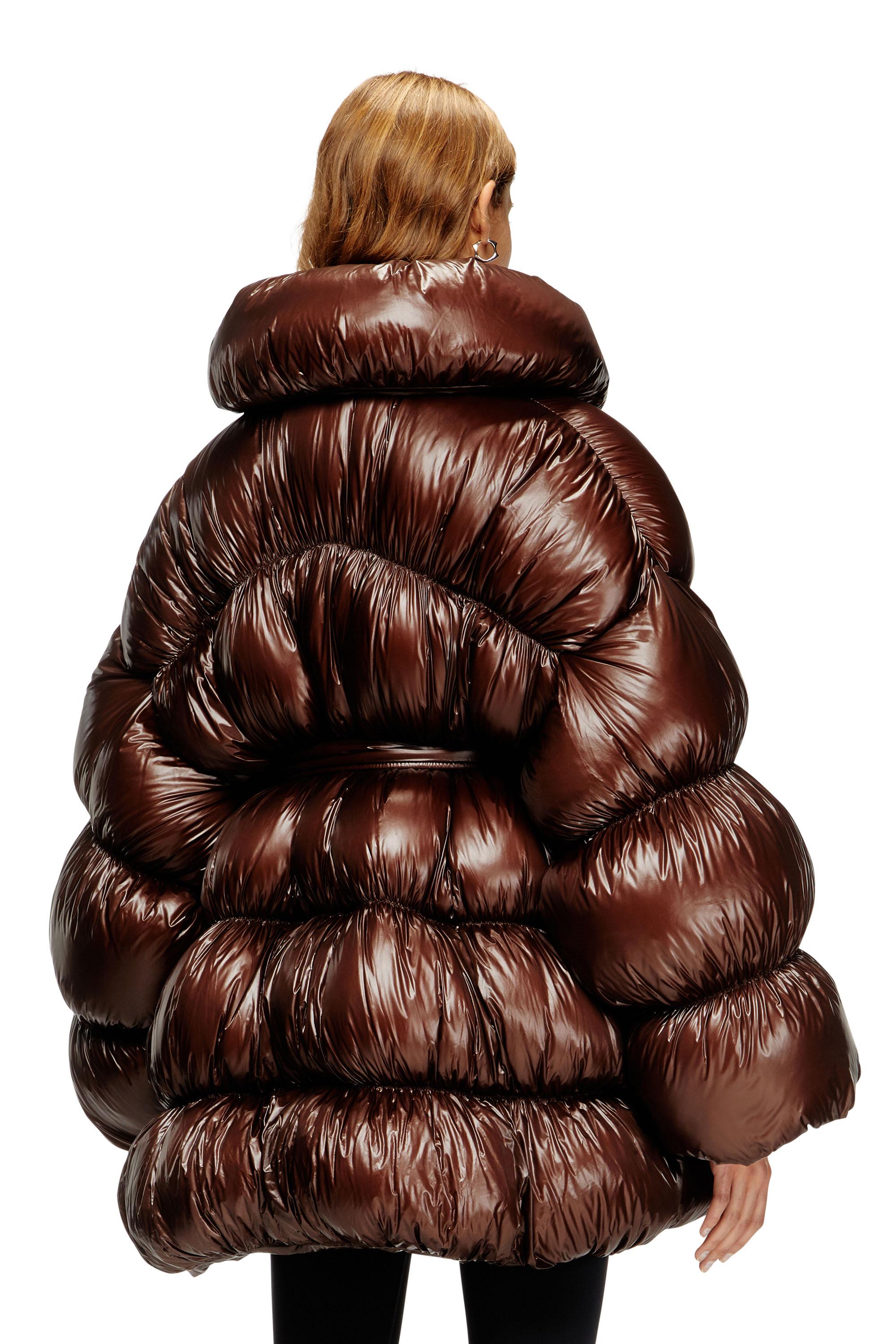 Diesel - W-INONA, Female's ダウンジャケット in ブラウン - 5