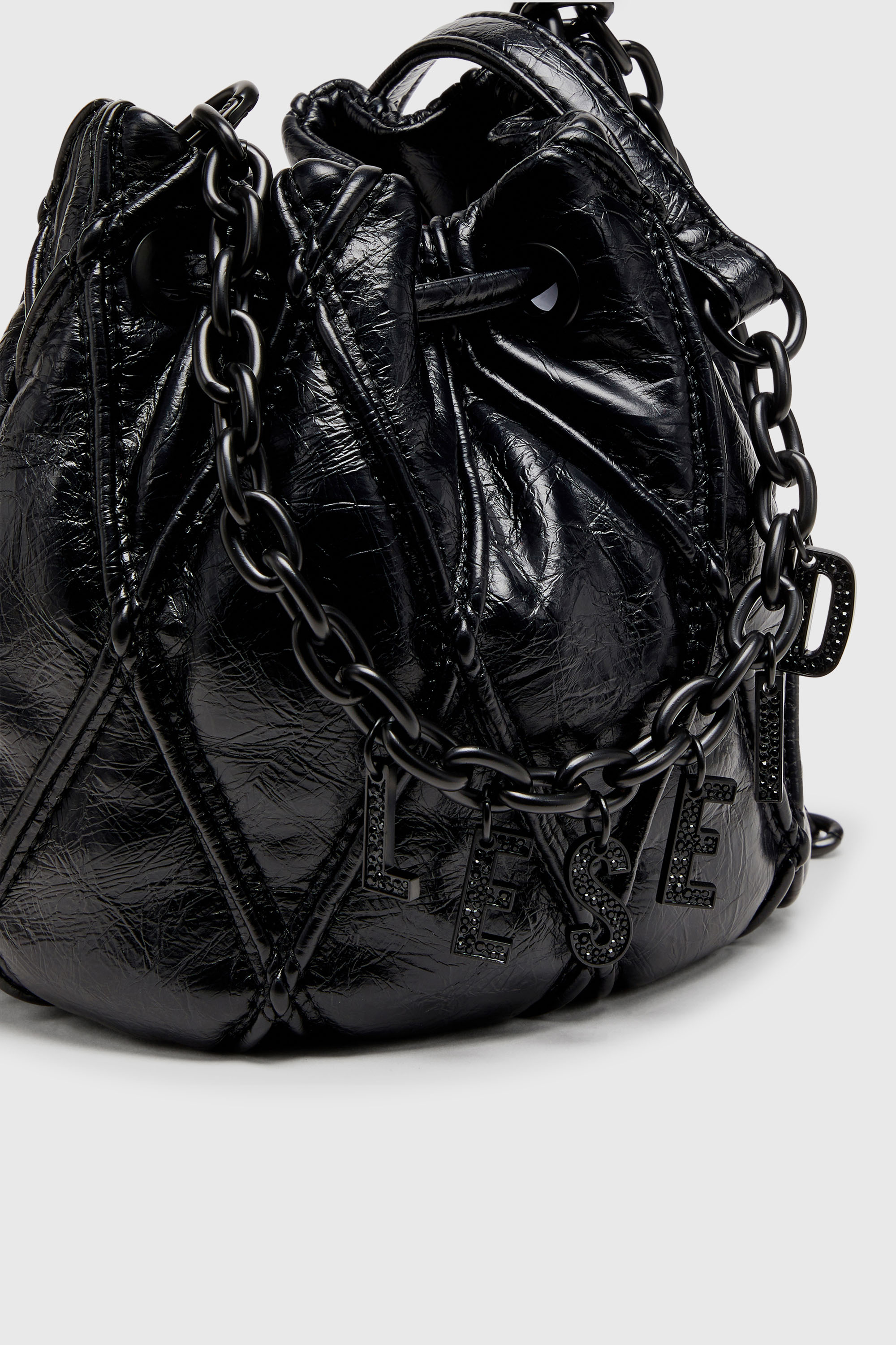 Diesel - CHARM-D BUCKET S, Female's バケットバッグ  S in ブラック - 5