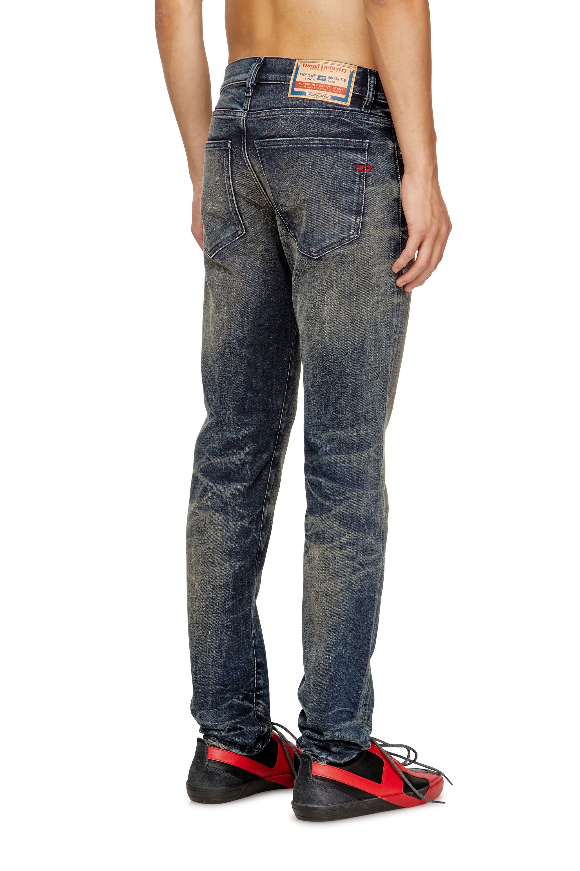 Diesel - Male's Slim Jeans 2019 D-Strukt 09M46, ダークブルー - 4