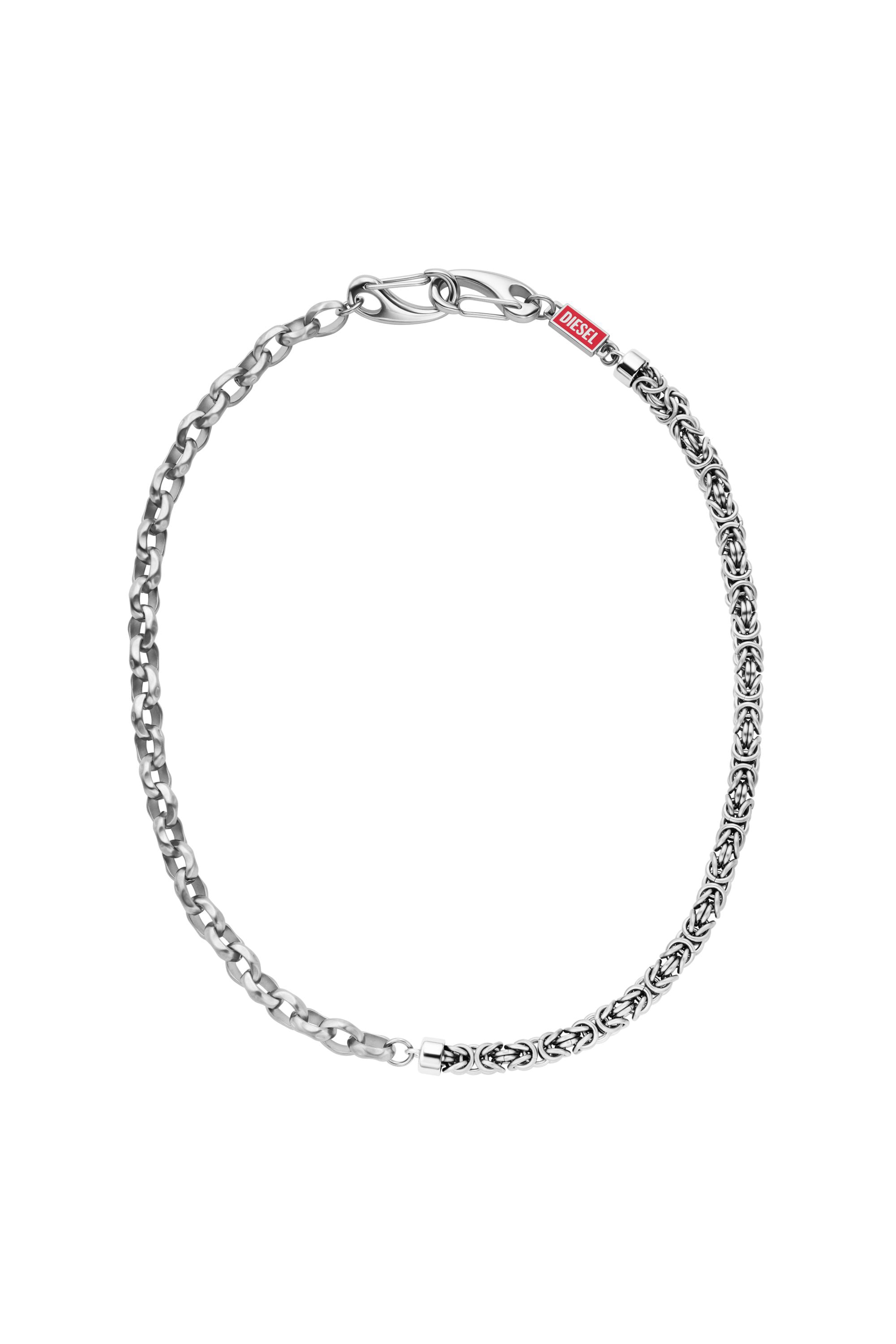 Diesel - DX1694040 JEWELLERY, Unisex's Stainless steel multi-wear chain in シルバー - 1