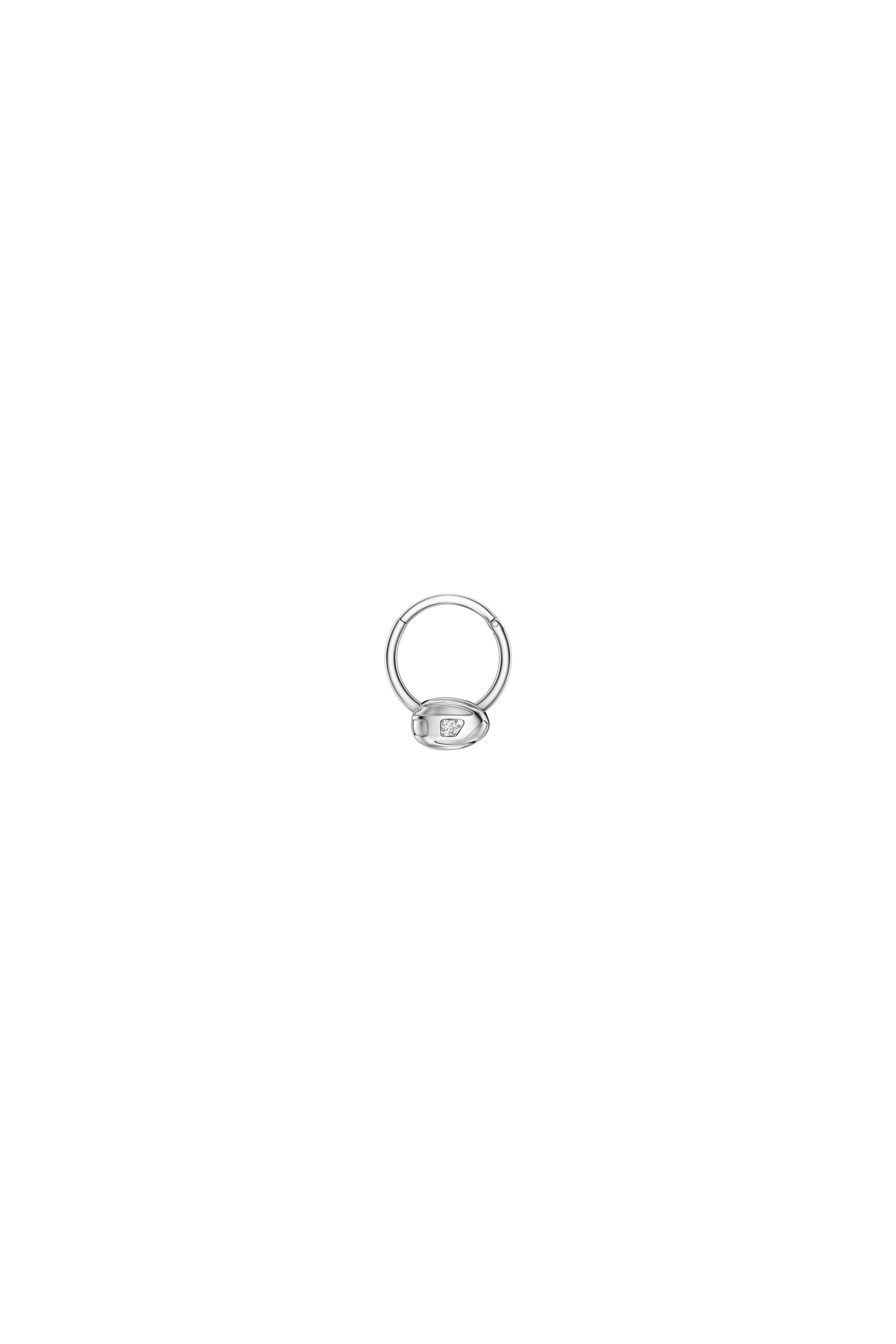 Diesel - DX1701040 JEWELLERY, Unisex's Stainless steel septum body jewelry in シルバー - 3