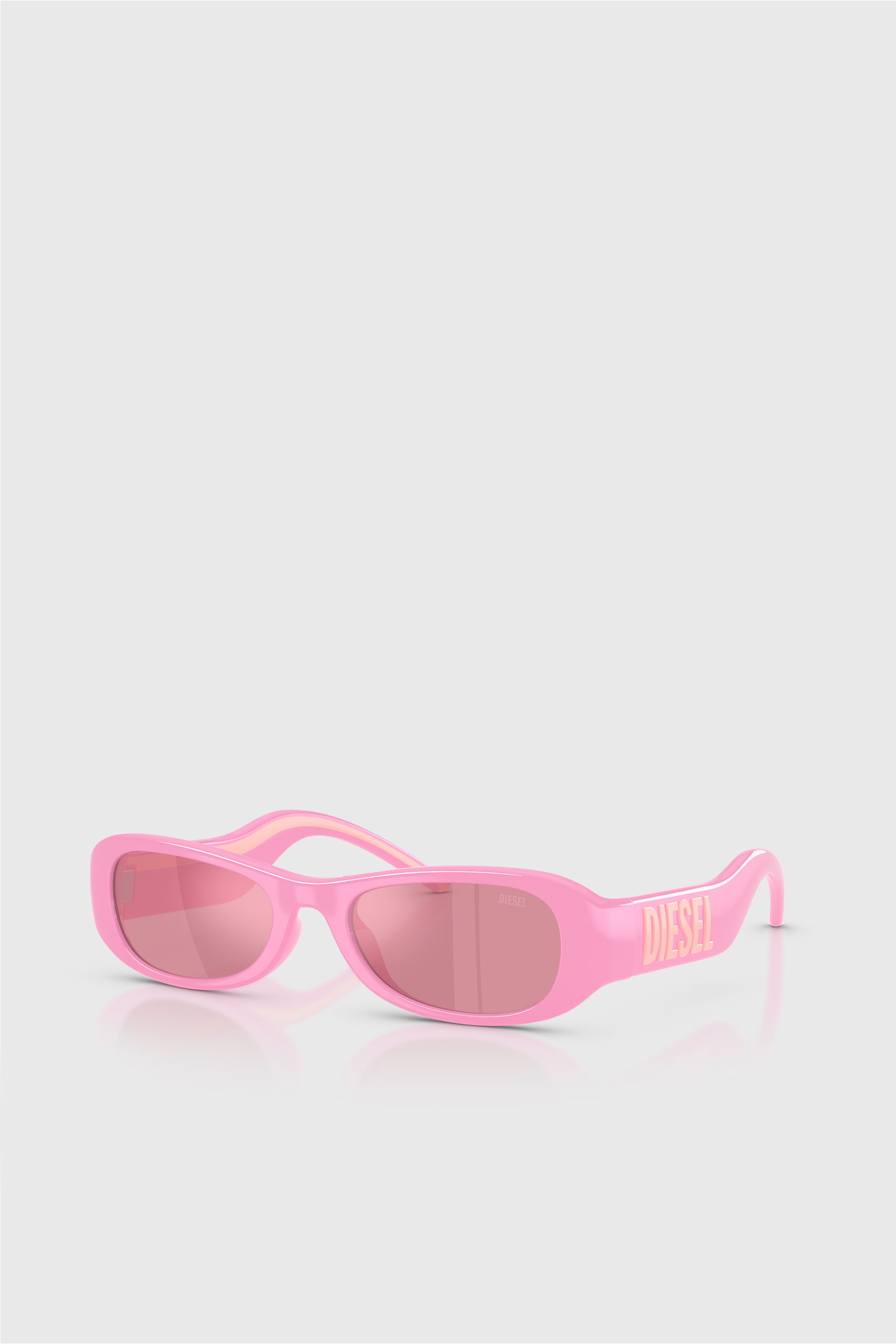 Diesel - 0DL3020U, Unisex's Pillow Sunglasses in ピンク / ホワイト - 2