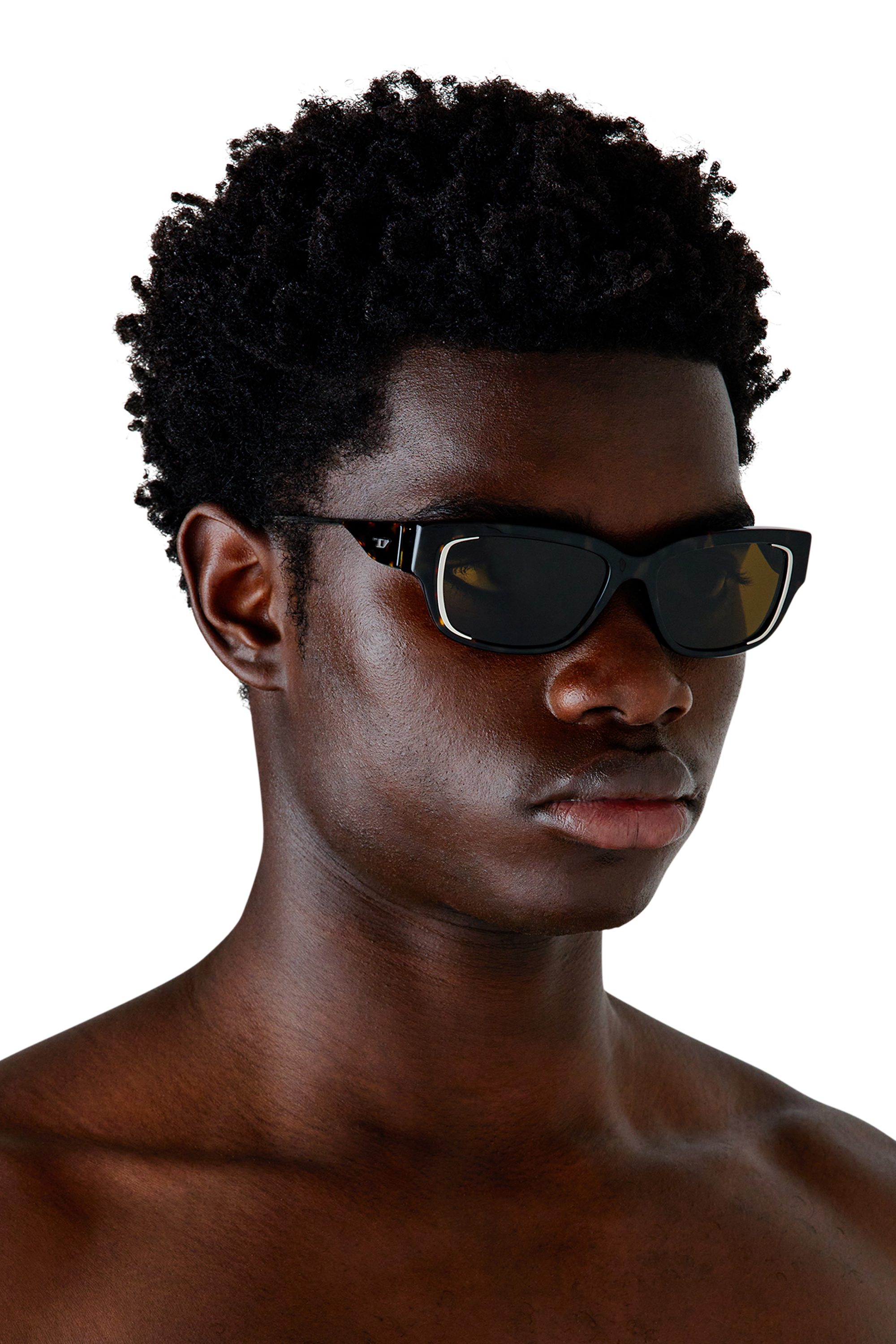 Diesel - 0DL2002 SIZE 56, Unisex's サングラス in ブラウン/ブラック - 4