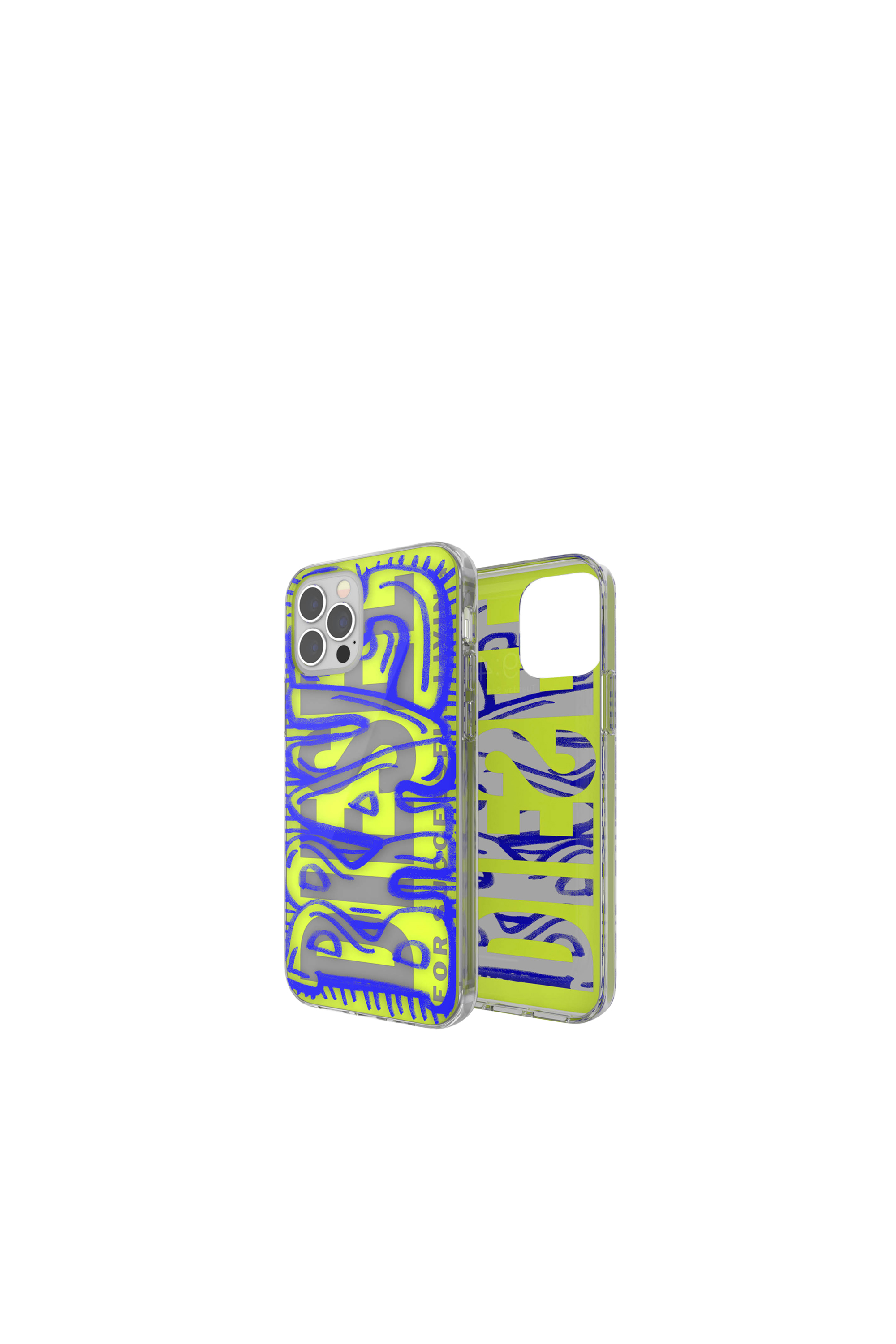 Diesel - 42564 STANDARD CASE, Unisex's Ultra-light TPU Case for iPhone 12/12 Pro in ブルー/グリーン - 1
