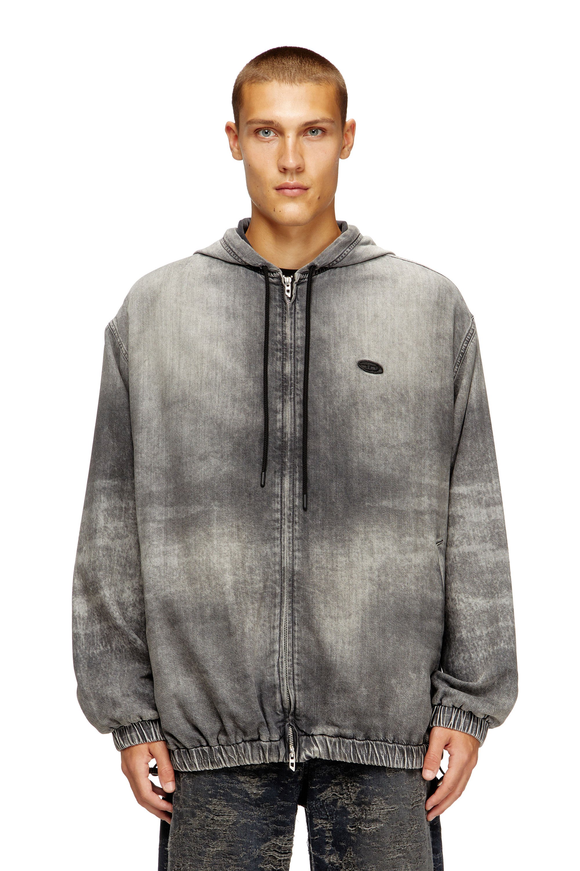 Diesel デニムジャケット ベージュ2024モデル DIESEL】メンズ デニム ジャケット｜テディ付きトラッカー