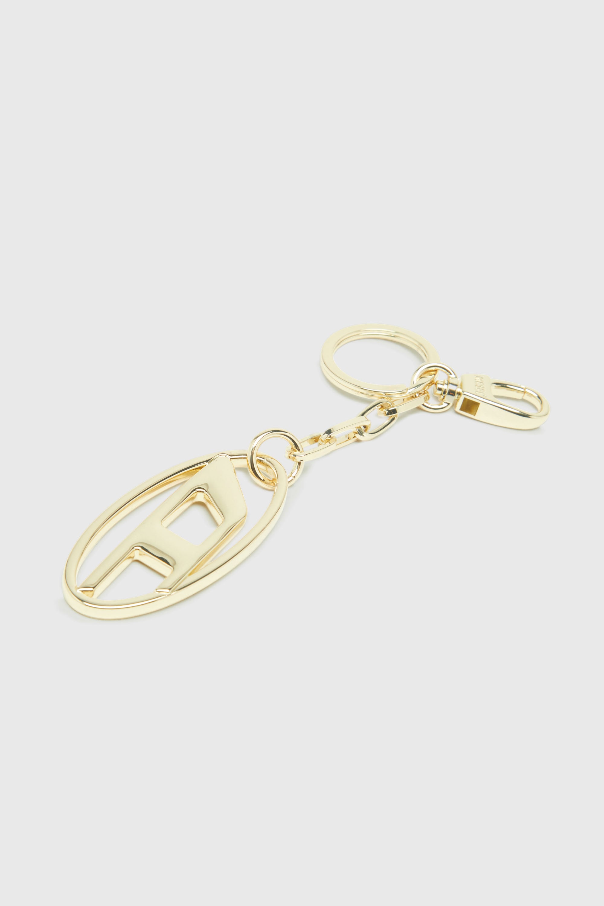 Diesel - HOLY-C, Unisex's Metal keyring with logo plaque in ゴールド - 2