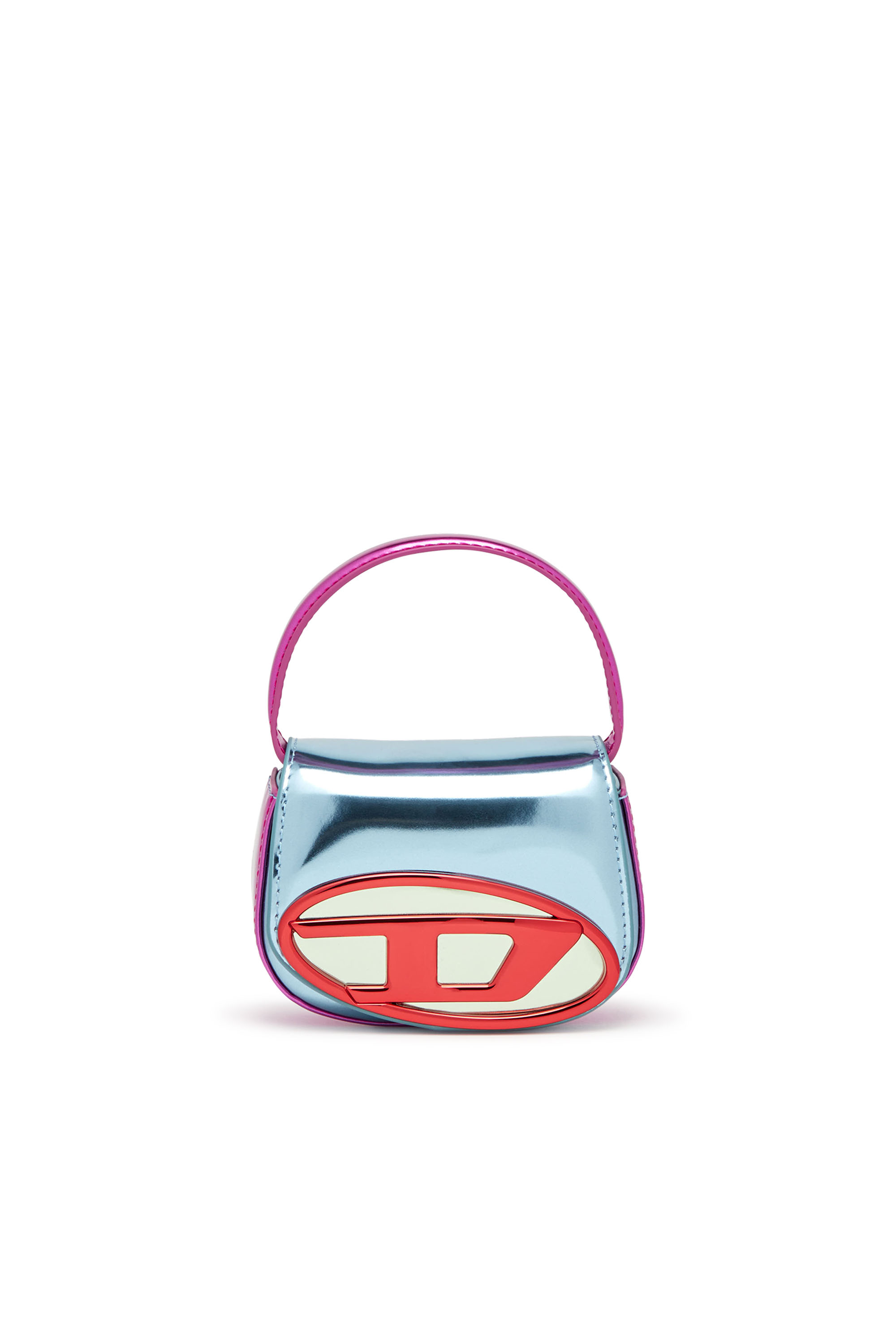 Diesel - 1DR XS, Female's 1DR XS-Iconic mini bag in mirror leather in ブルー/レッド - 1