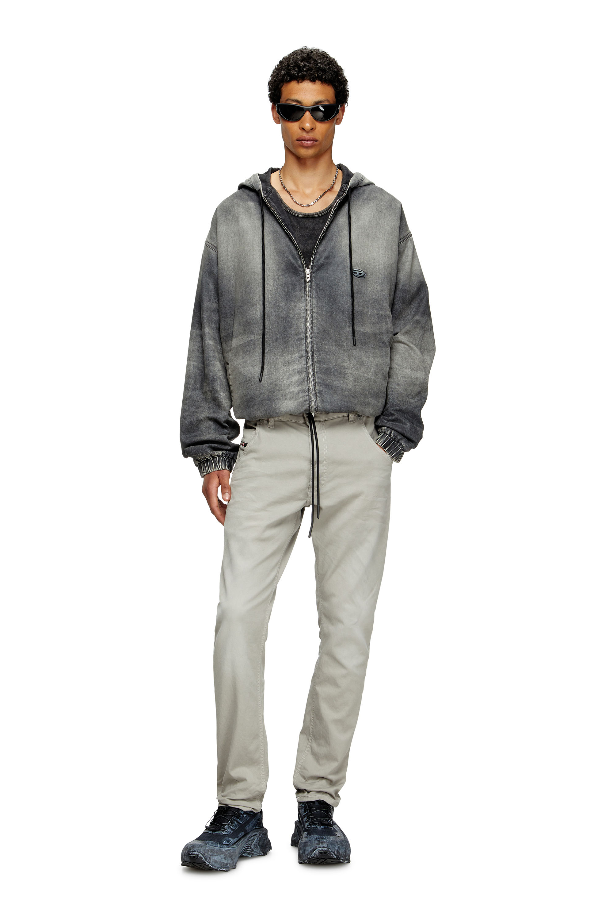 Diesel - Male's Regular 2030 D-Krooley Joggjeans® 0670M, ライトグレー - 2