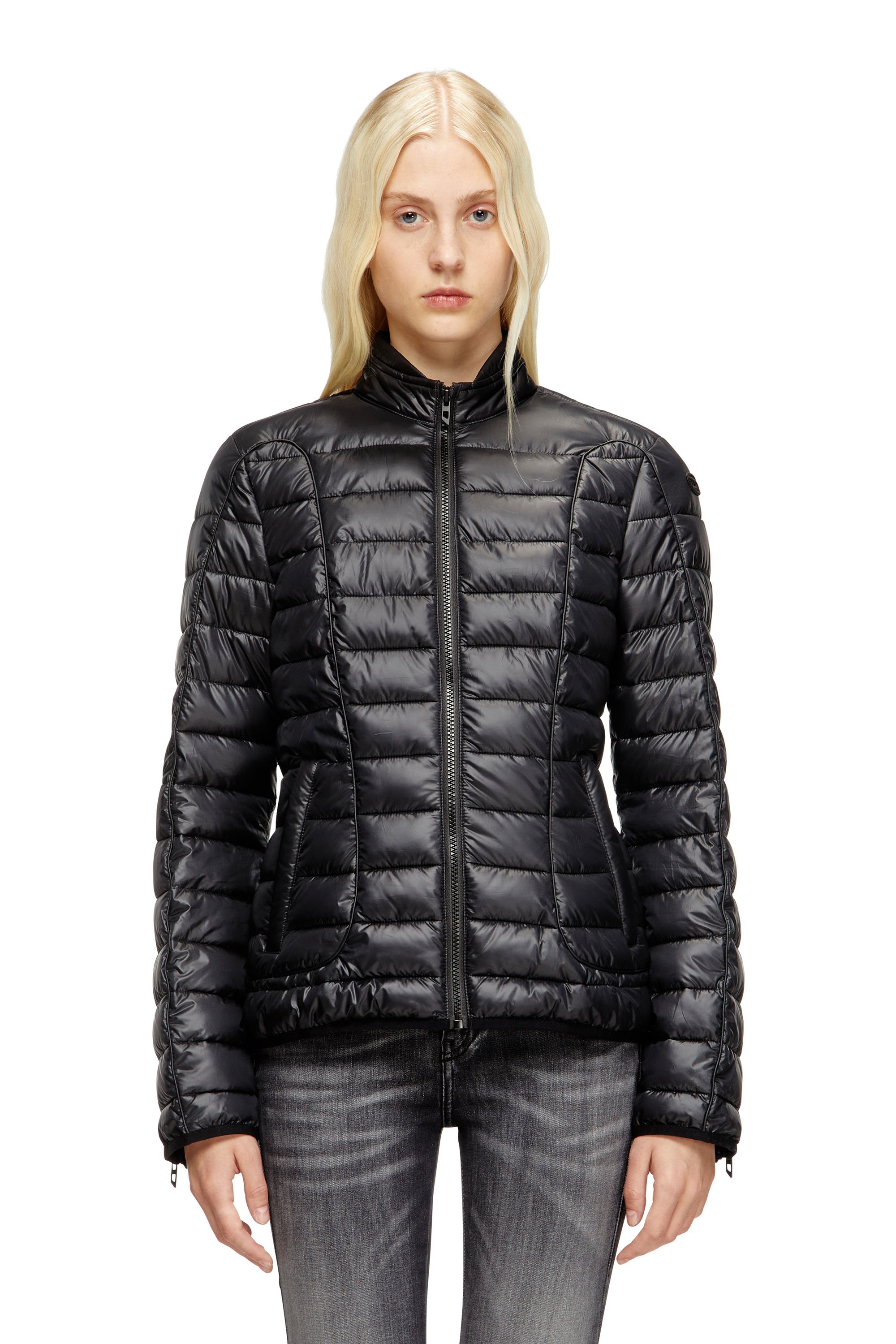 Diesel - W-PILOT-FEM, Female's パファージャケット in ブラック - 1
