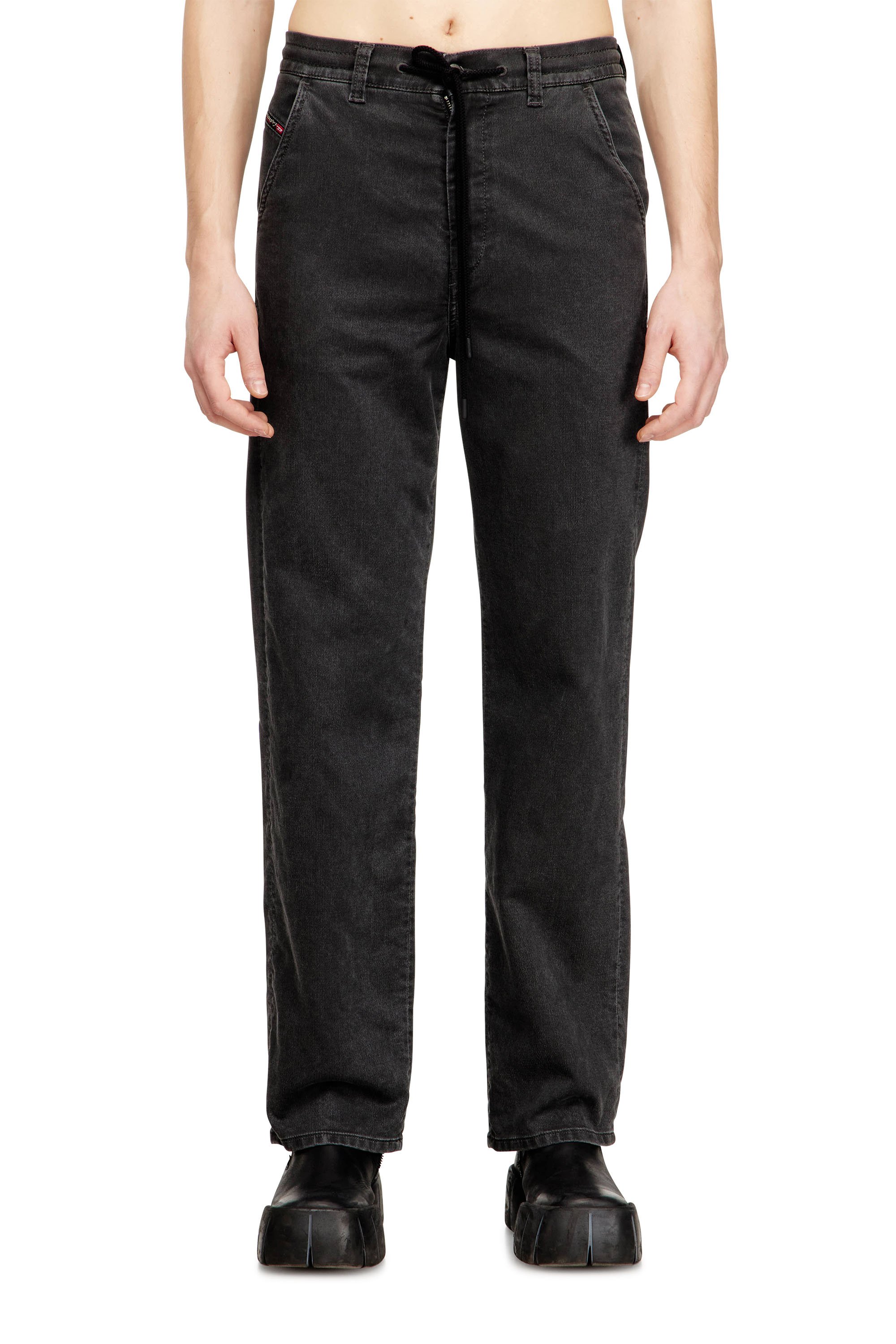 Diesel - Unisex's Regular D-Phant-chino Joggjeans&reg; 09P01, ブラック/ダークグレー - 2