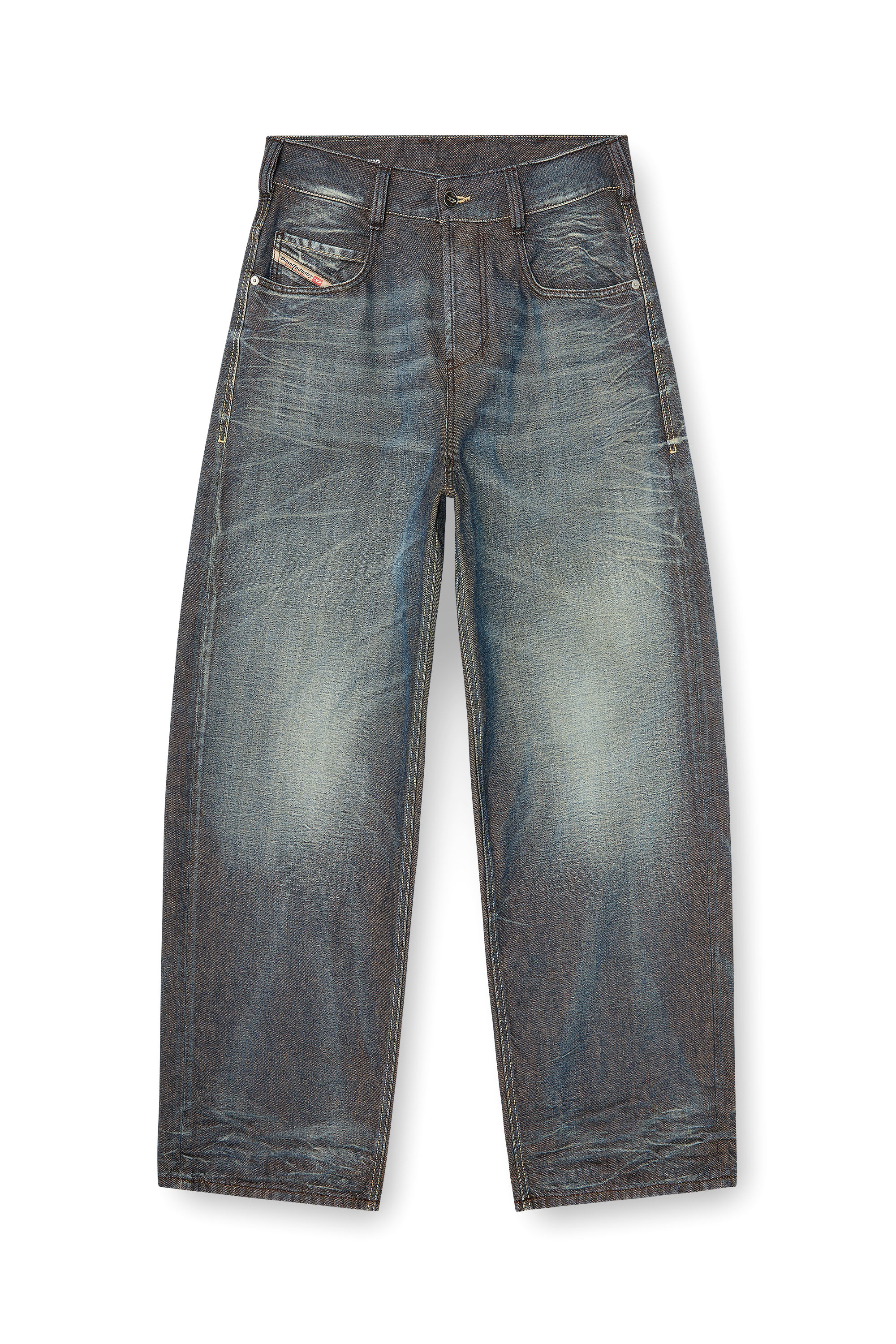 Diesel - Unisex's Relaxed Jeans 1997 D-Enim-M 007EM, ダークブルー - 6