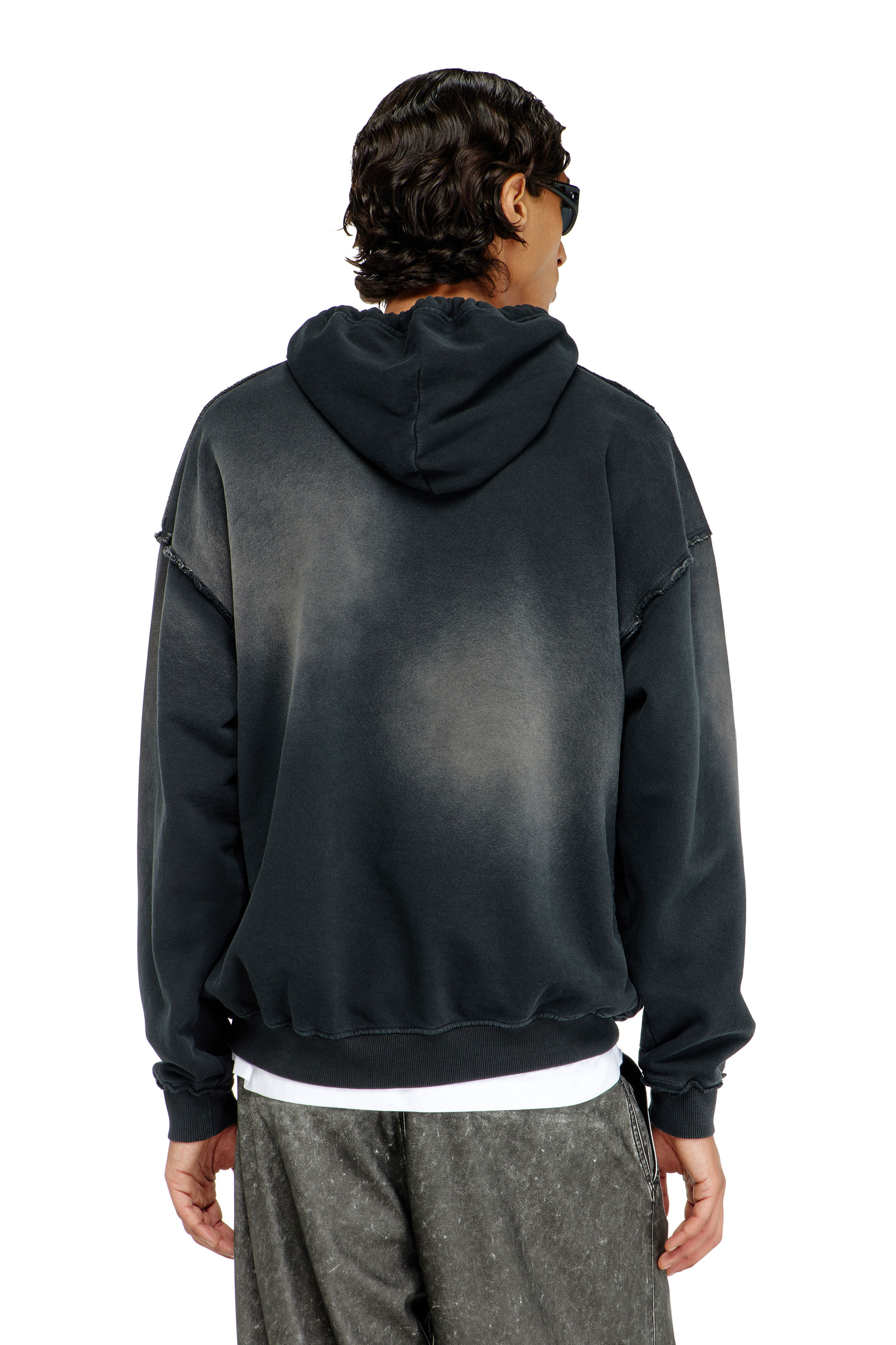 Diesel - S-POCK-HOOD, Male's プルオーバーパーカー in ブラック - 4