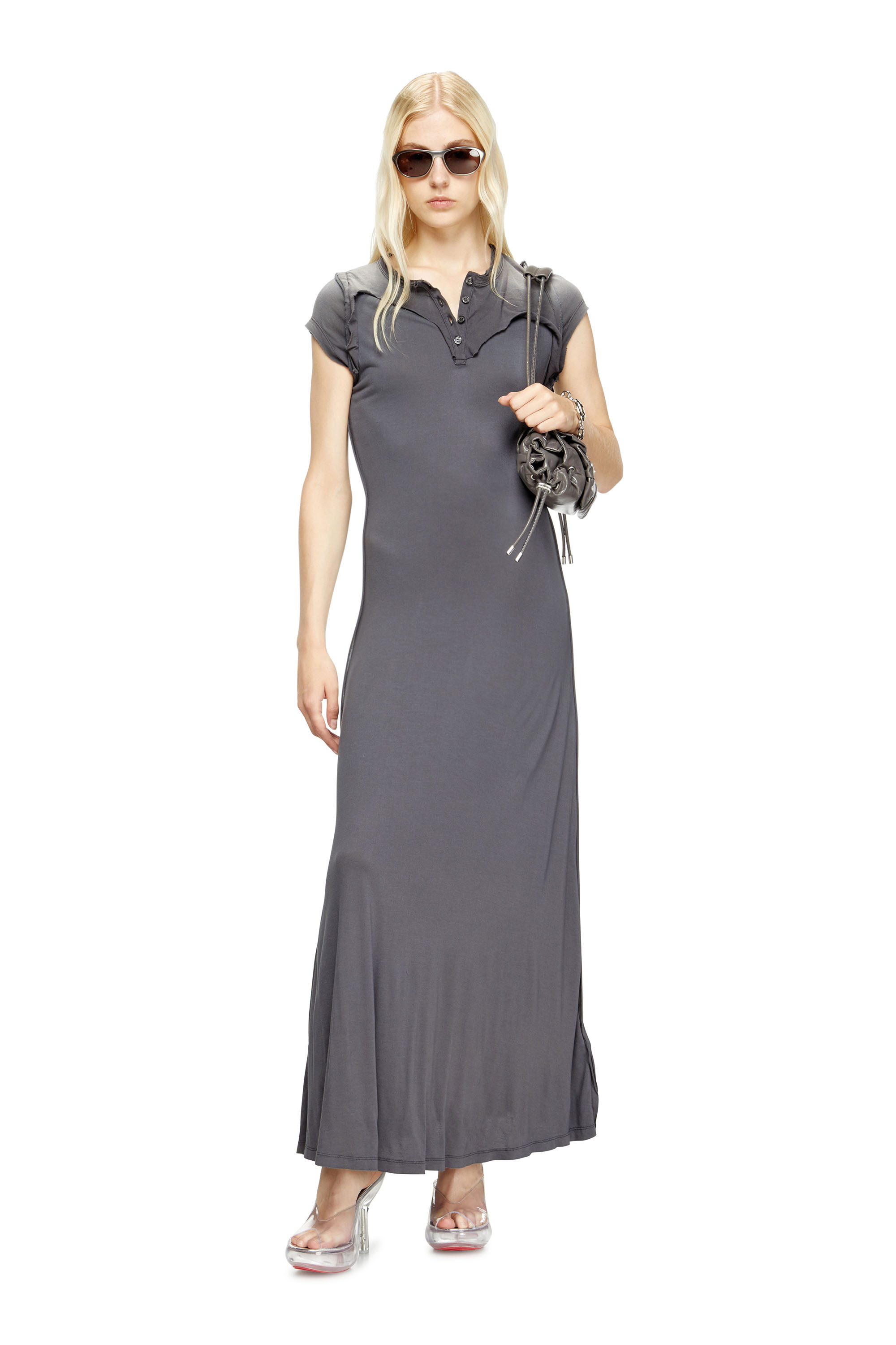 Diesel - D-JARY, Female's カットソードレス in グレー - 1