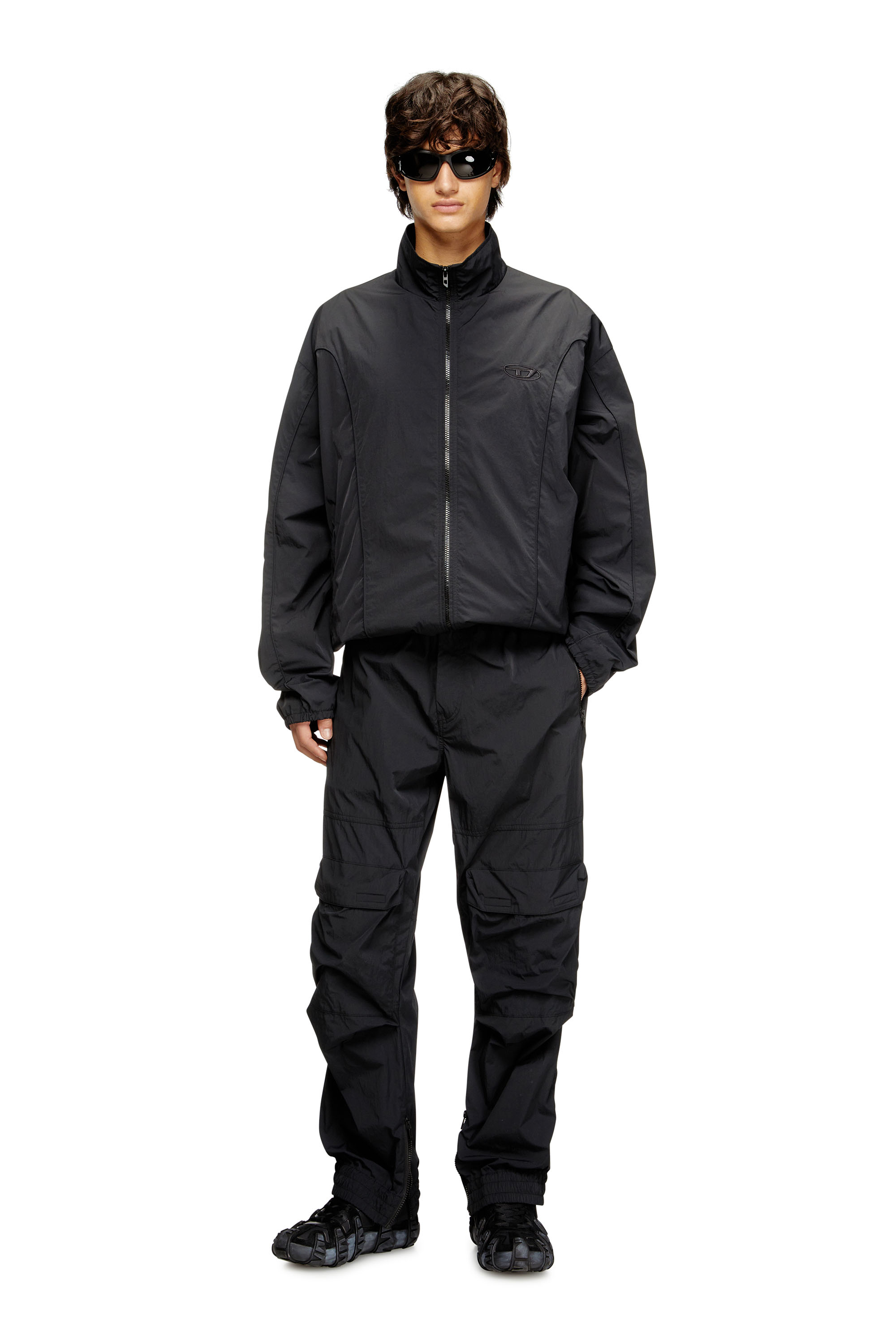 Diesel - J-FIVE-WRD-AKAD, Male's ウィンドブレーカー in ブラック - 1