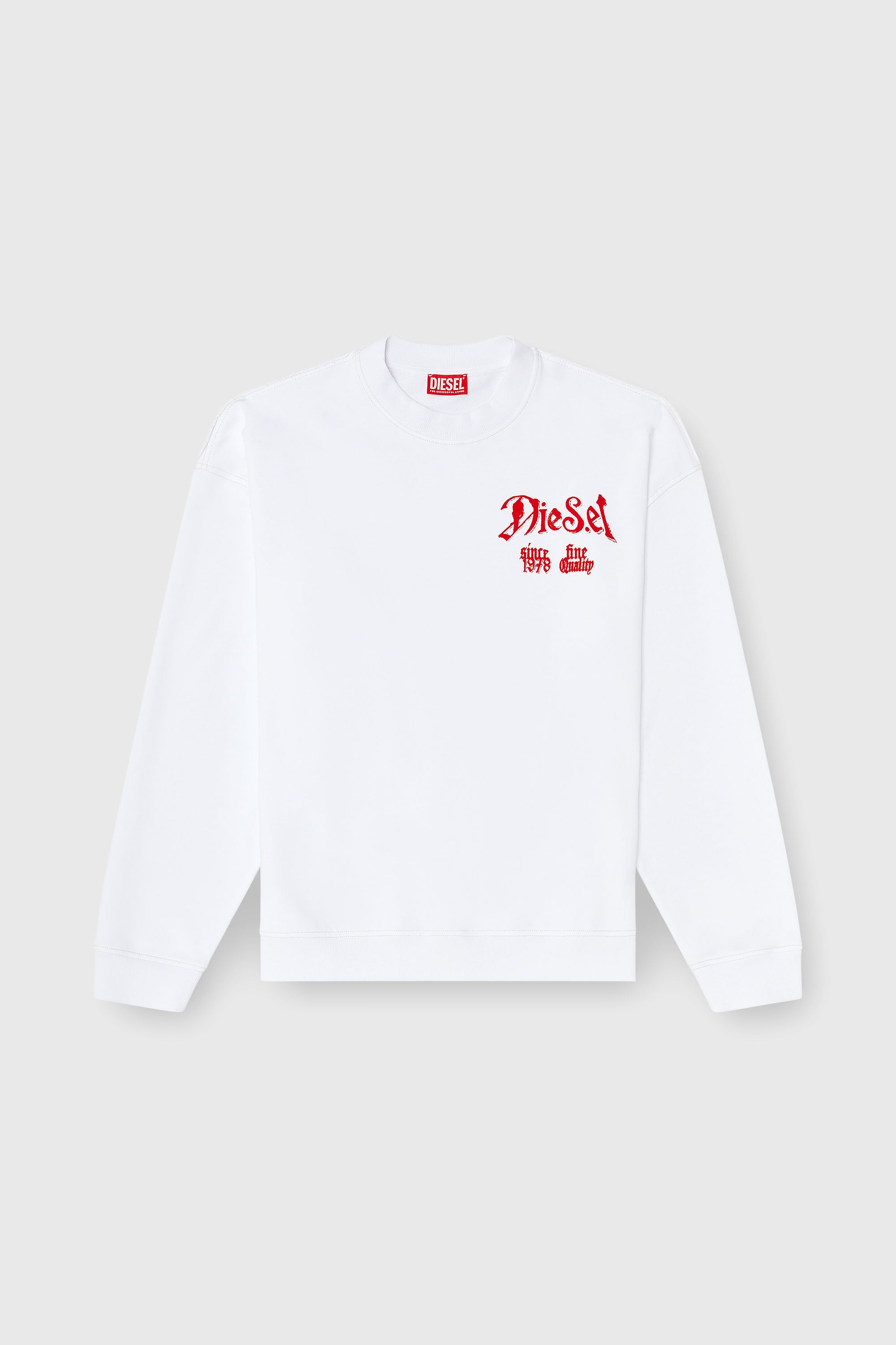Diesel - S-BOXT-AA2, Male's プルオーバースウェット in ホワイト - 2