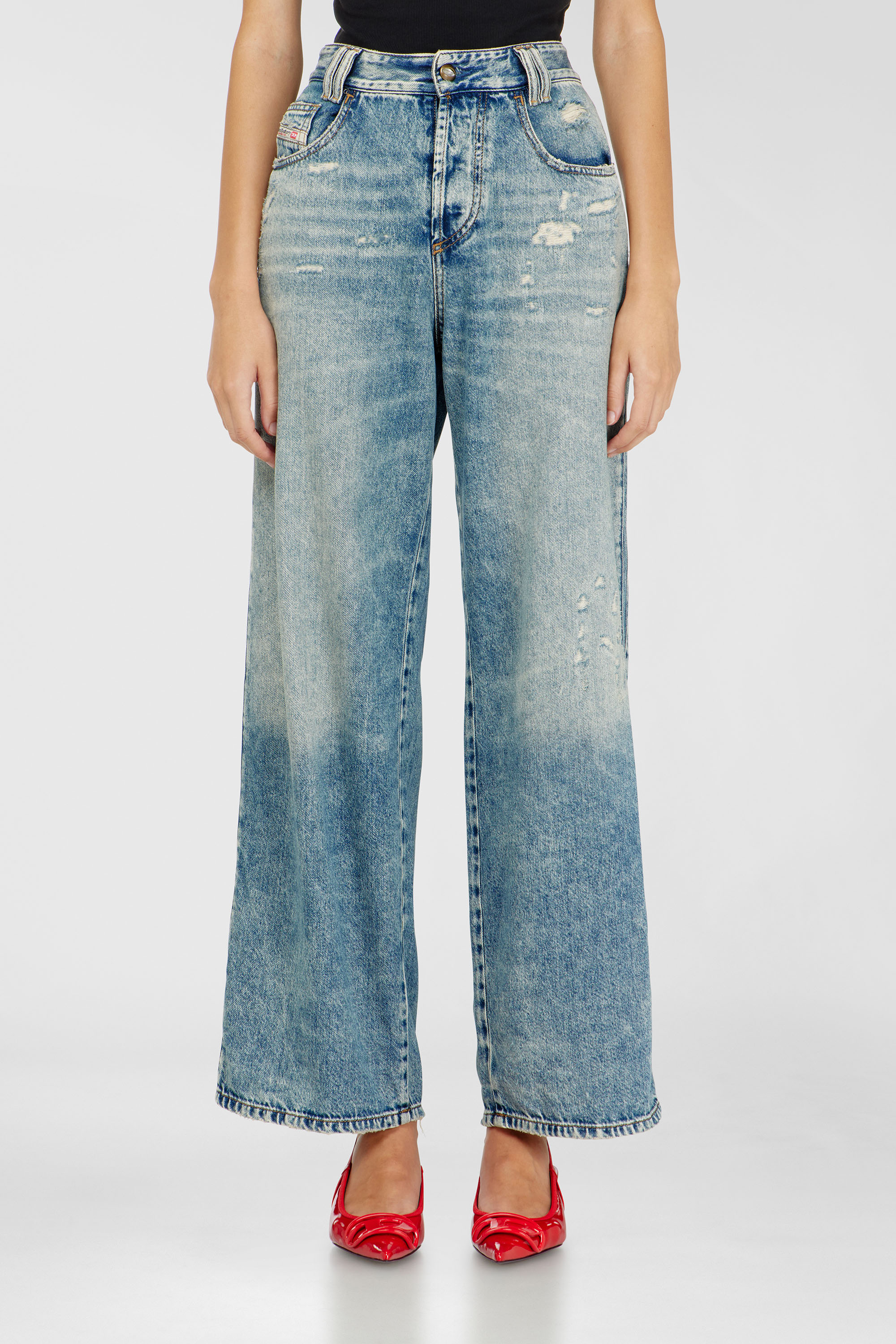 Diesel - Unisex's Relaxed Jeans 1982 D-Hakou 09Q76, ライトブルー - 6