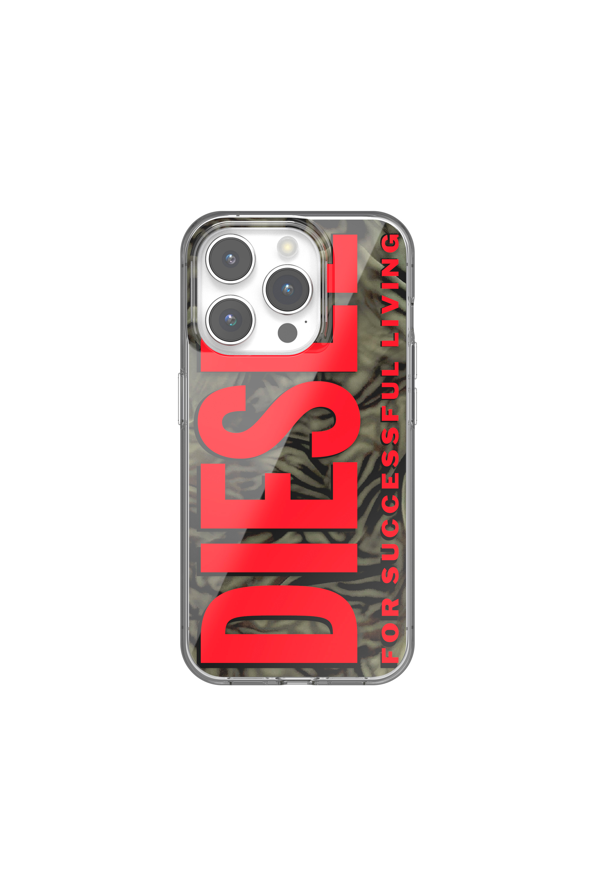 Diesel - 60048 AOP CASE, Unisex's iPhone 15 Pro in レッド/グリーン - 2