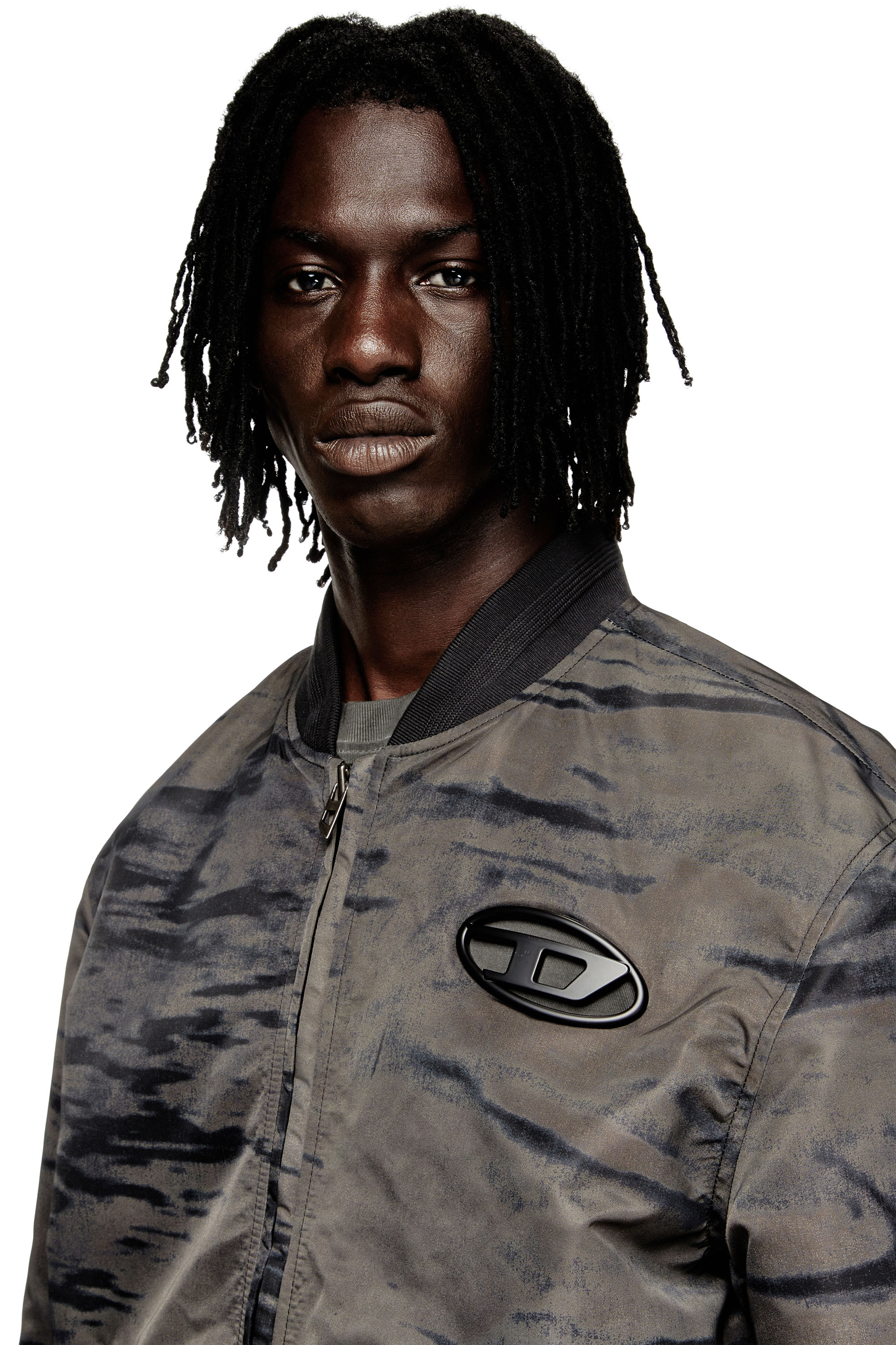 Diesel - J-KEPES-DLBZ, Male's ブルゾン in ブラック/グレー - 4