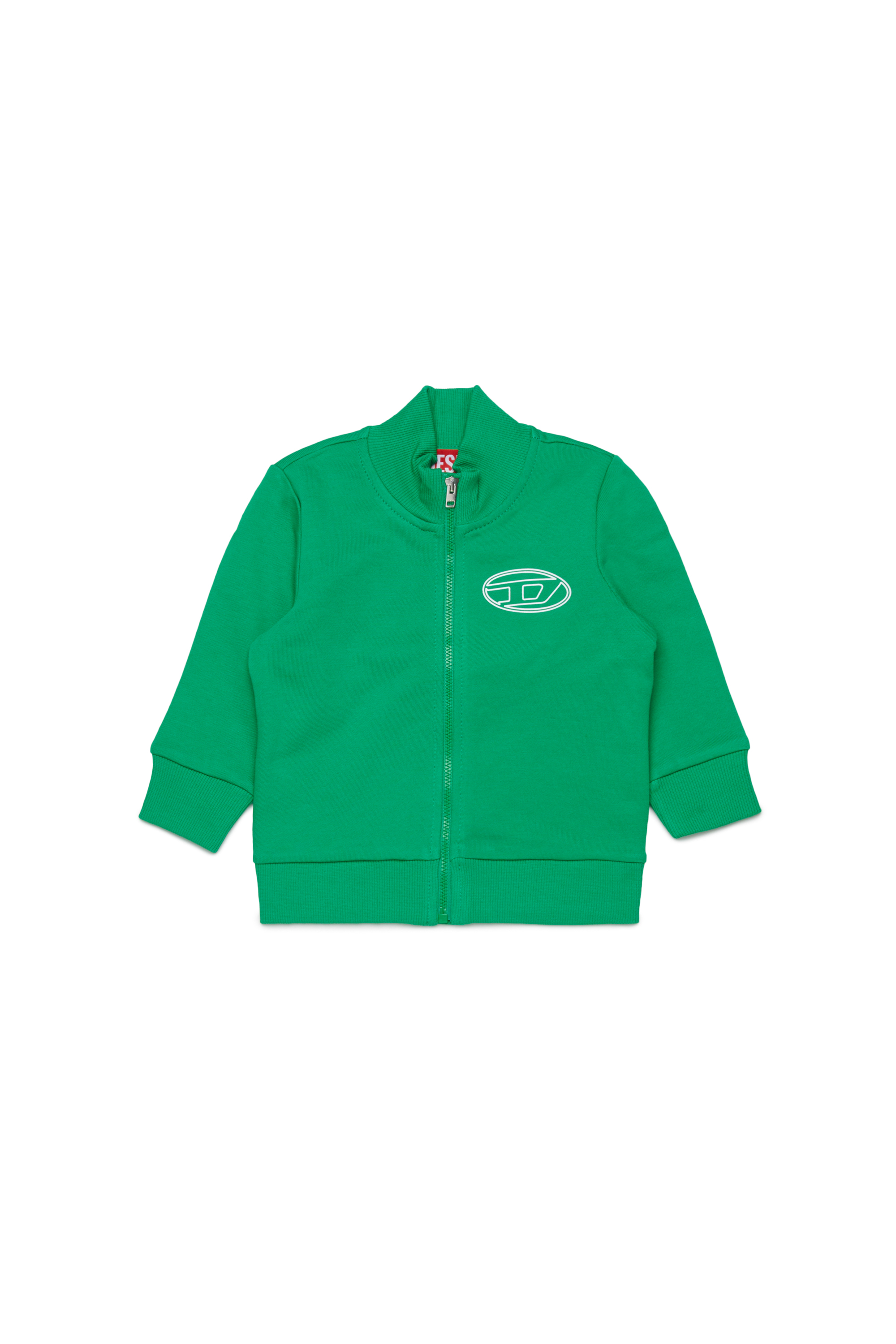 Diesel - SPENCERB, Unisex's ジップアップスウェット in グリーン - 1