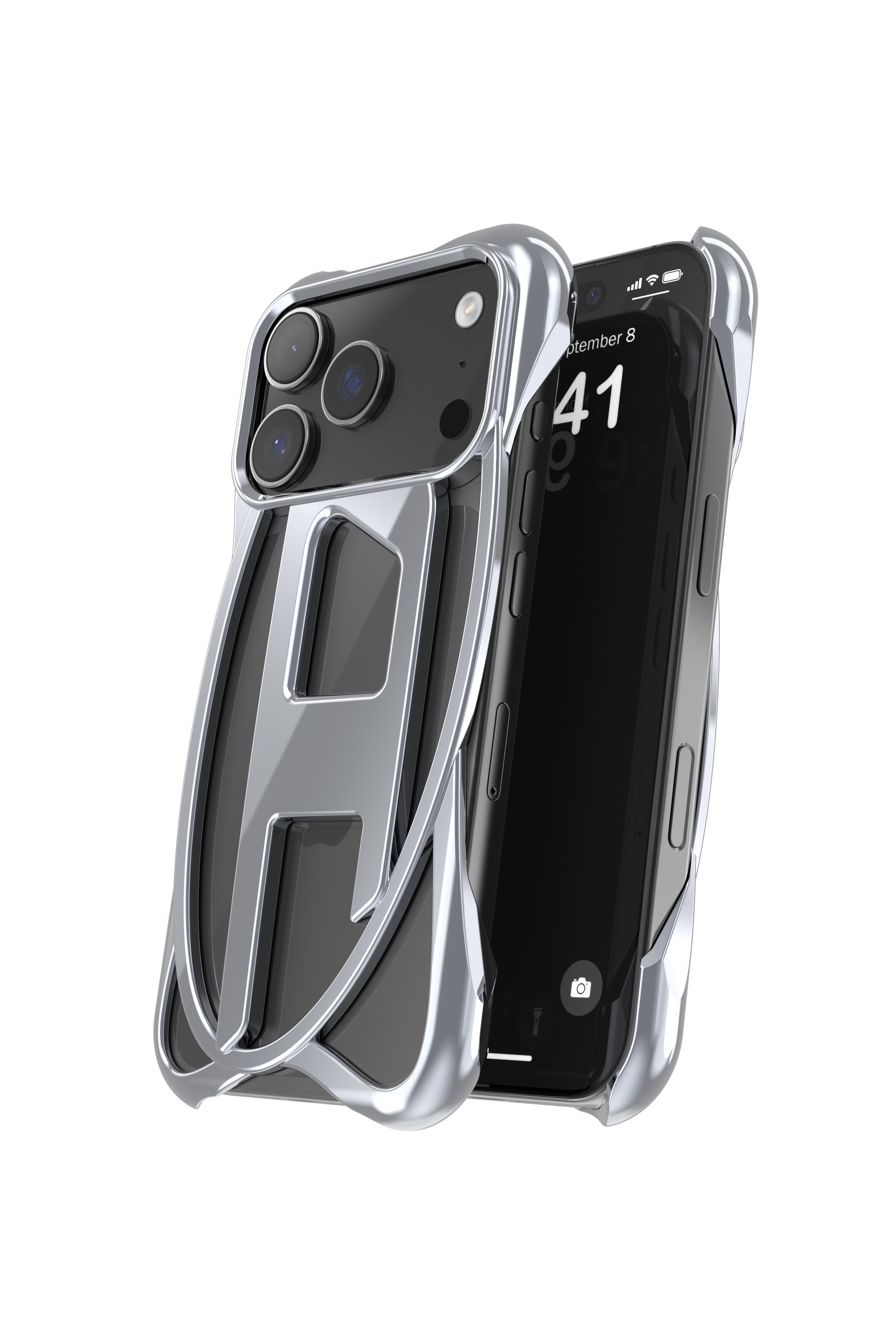 Diesel - 60445  D FRAME CASE, Unisex's IPHONE 17 PRO in ダークグレー - 3