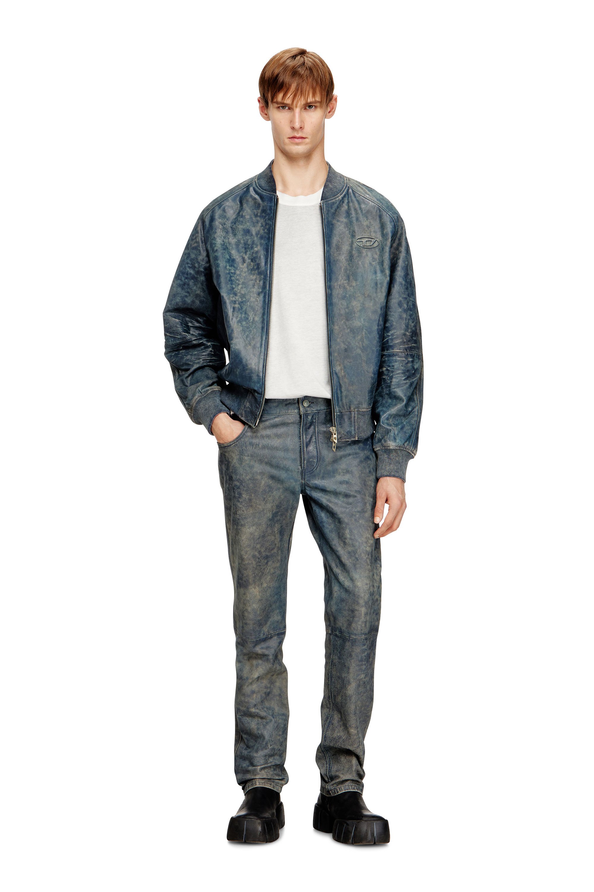 Diesel - T-RIVEN-LS, Male's 長袖Tシャツ in ホワイト - 2