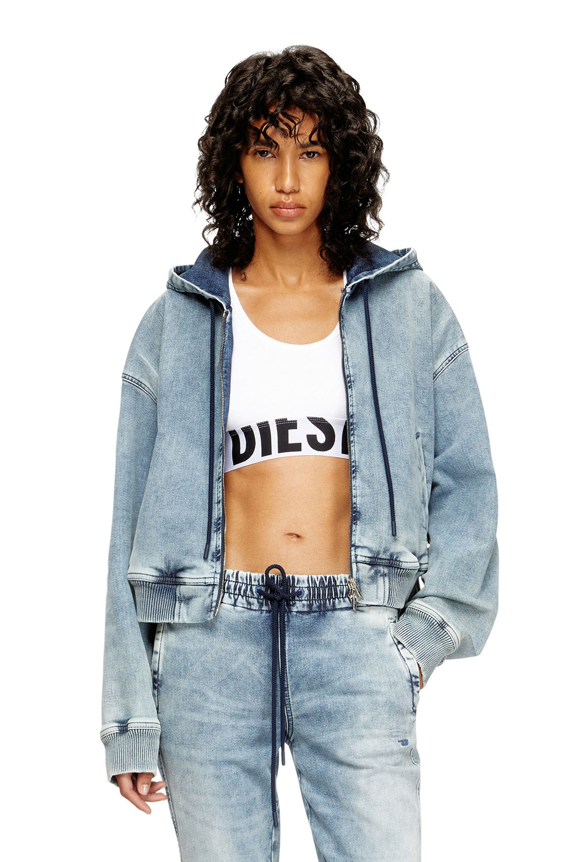 Diesel - UFSB-COTTON-RACE-BRALETTE-XL, Female's スポーツブラ in ホワイト - 5