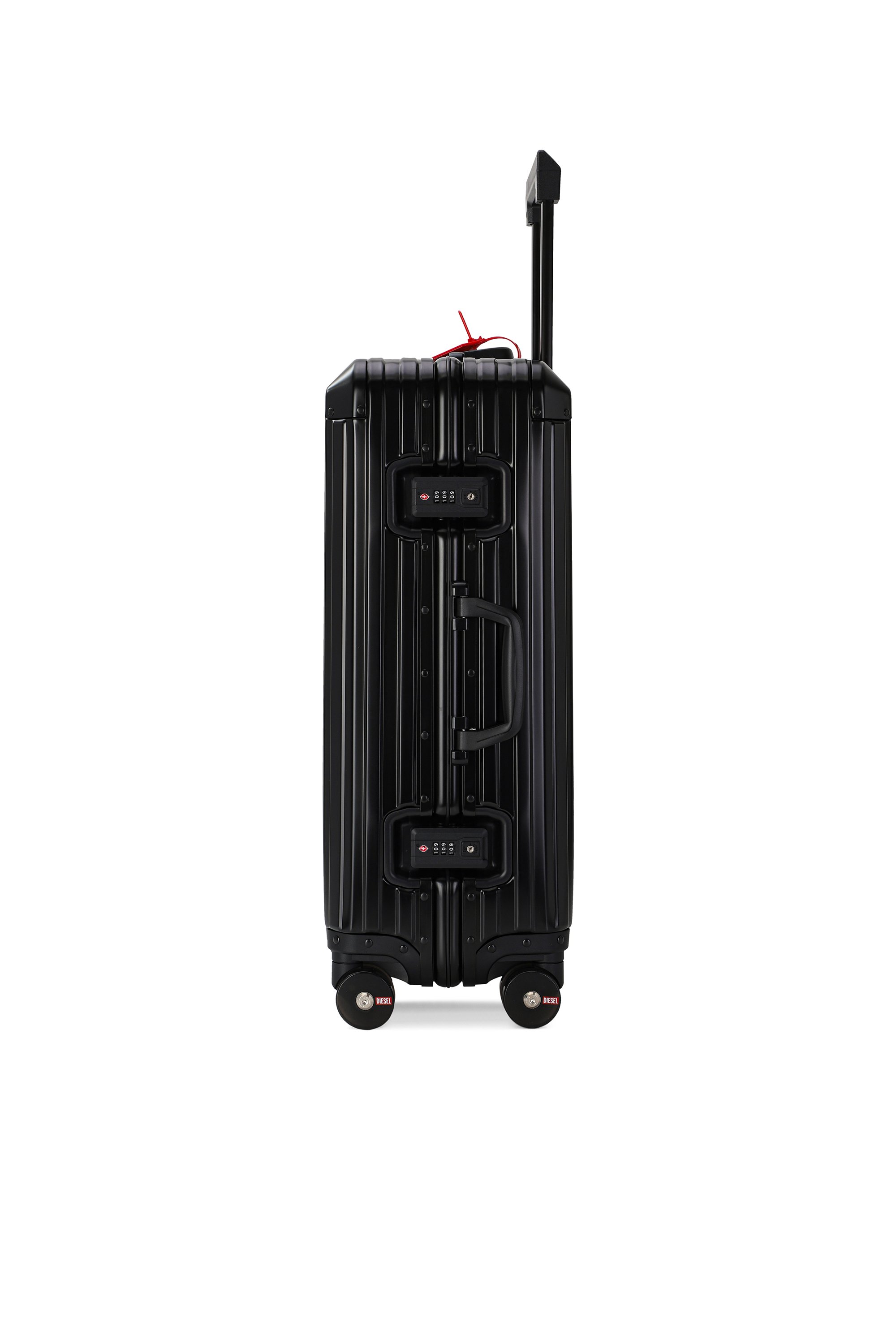Diesel - DIESEL ALUMINUM TROLLEY- DSL002, Unisex's Aluminum Carry-On Luggage 24" in ブラック - 3