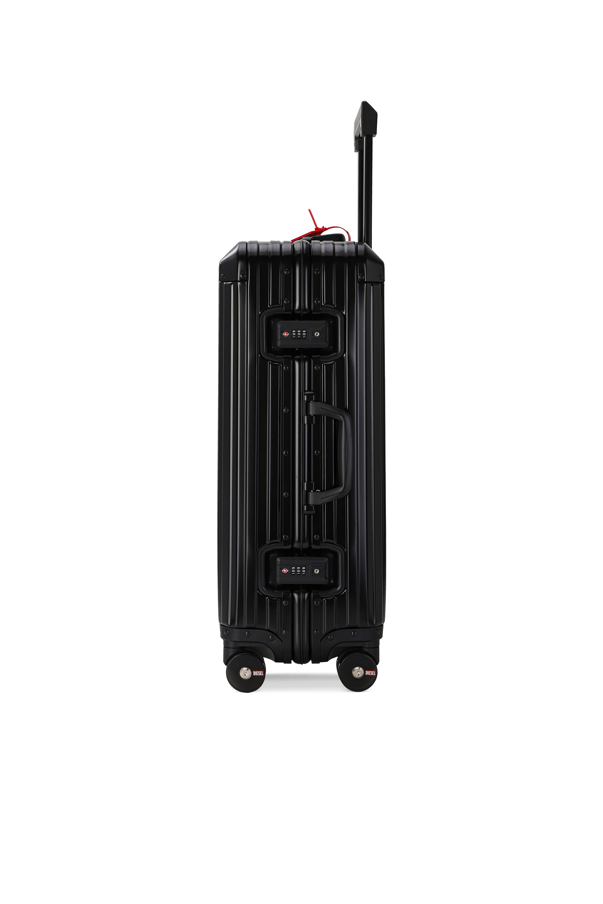 Diesel - DIESEL ALUMINUM TROLLEY- DSL002, Unisex's Aluminum Carry-On Luggage 24" in ブラック - 3