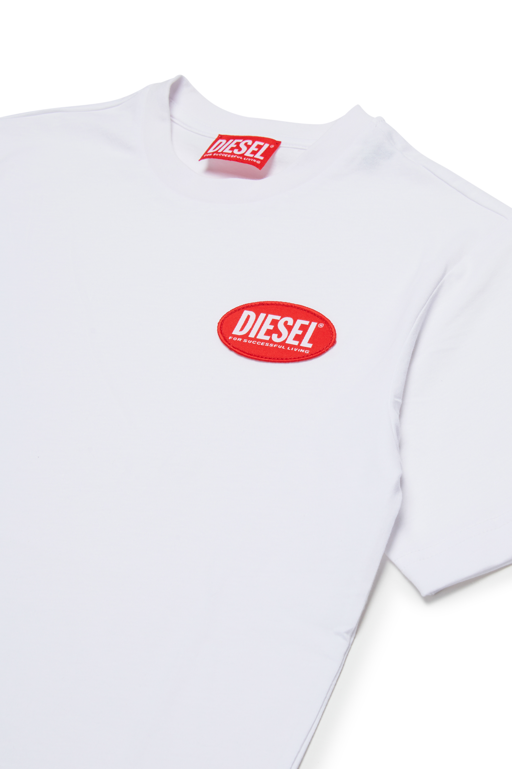 Diesel - TPATCH OVER, Male's Tシャツ in ホワイト - 3