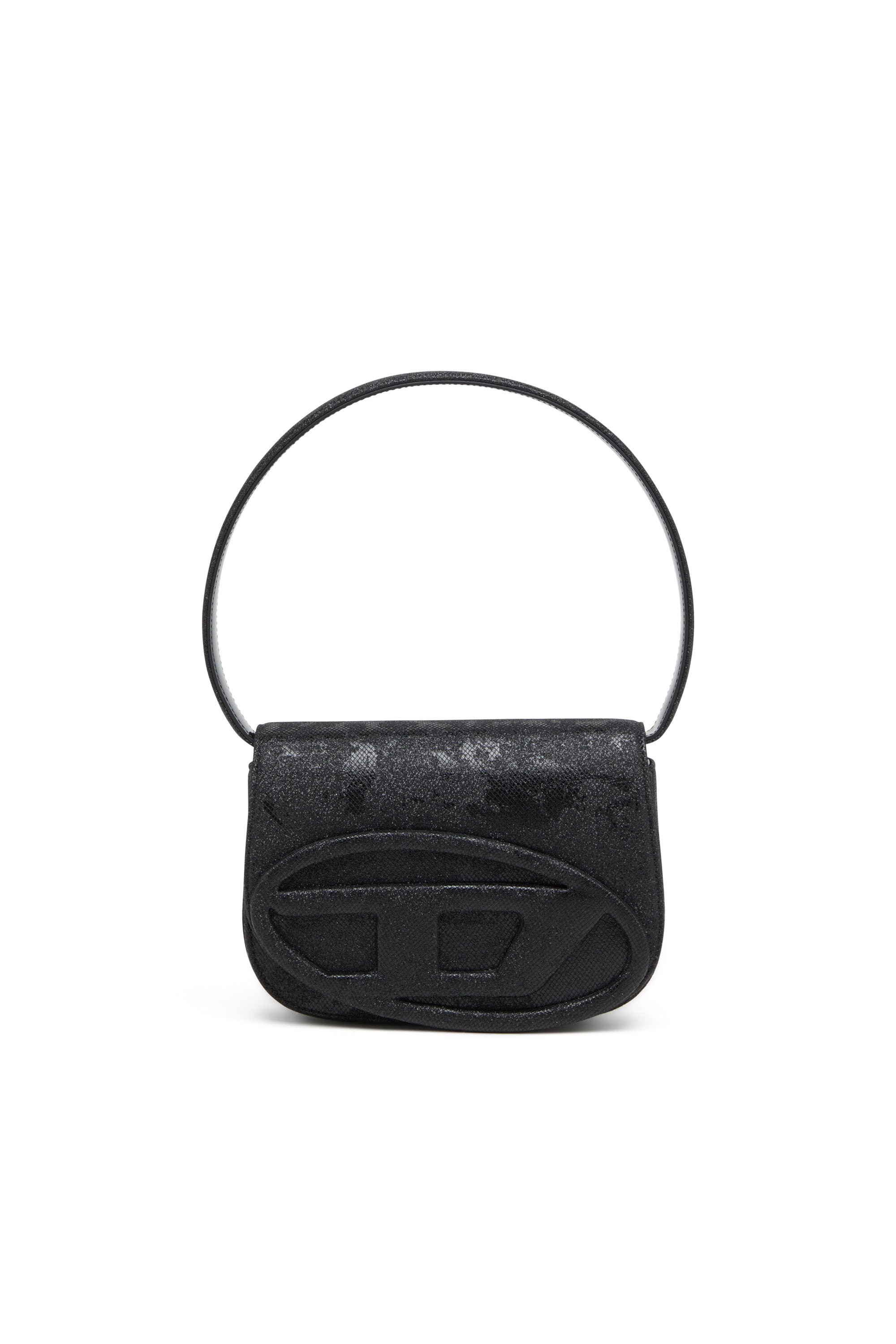 Diesel - 1DR, Female's 1DR-Iconic 1DR bag in glitter-camo Lurex in ブラック - 1