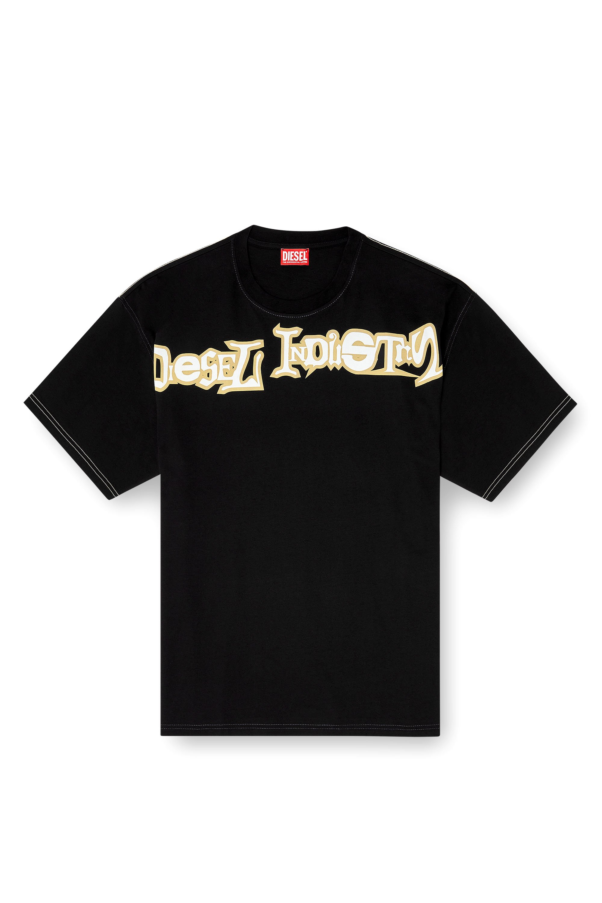 Diesel - T-BOXT-V3, Male's Tシャツ in ブラック - 3