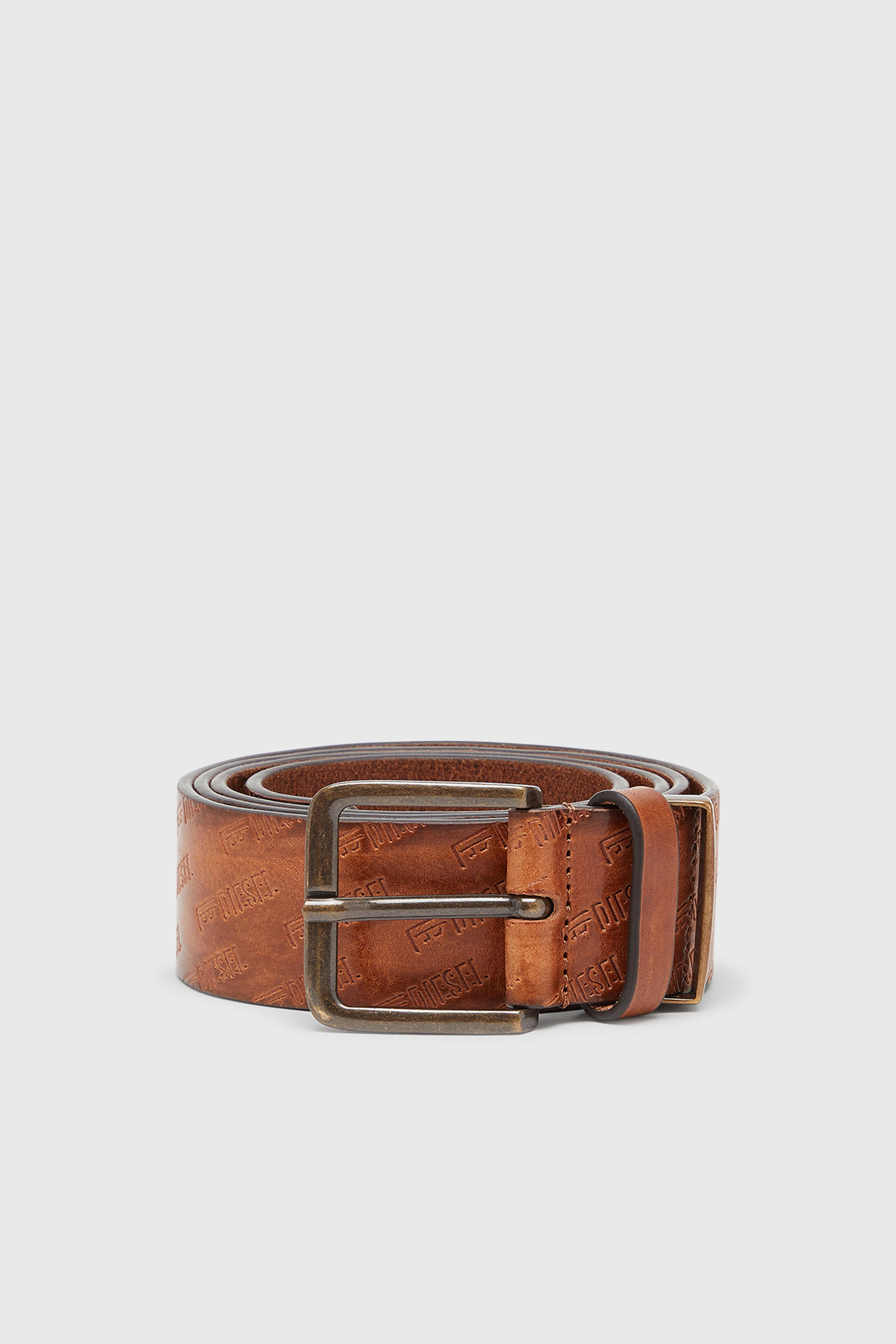Diesel - B-MONOGRAM DSL, Male's ベルト in ブラウン - 1