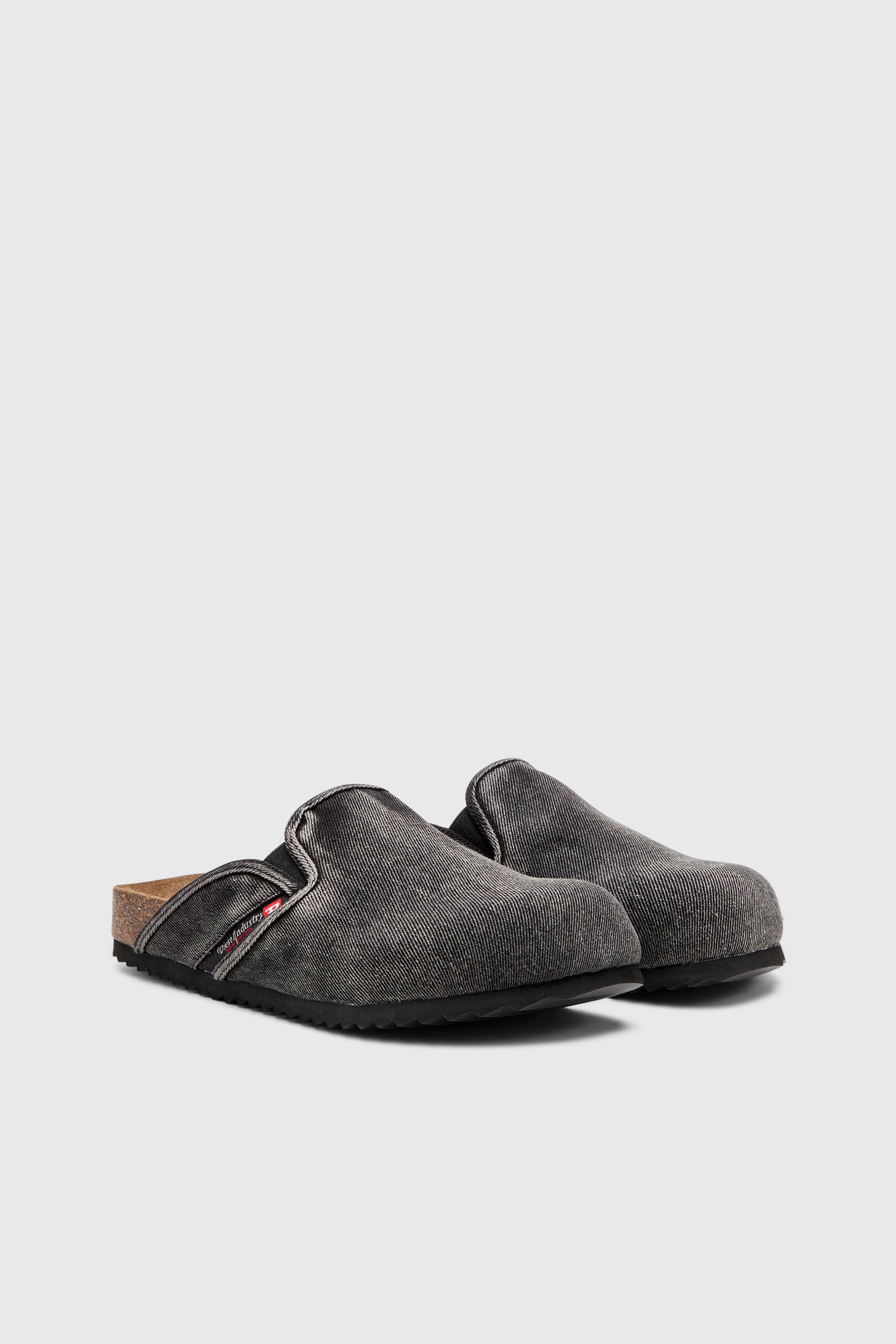 D-WOODSTOCK SLIP-ON デニムスリッポンミュール｜ブラック｜メンズ｜DIESEL