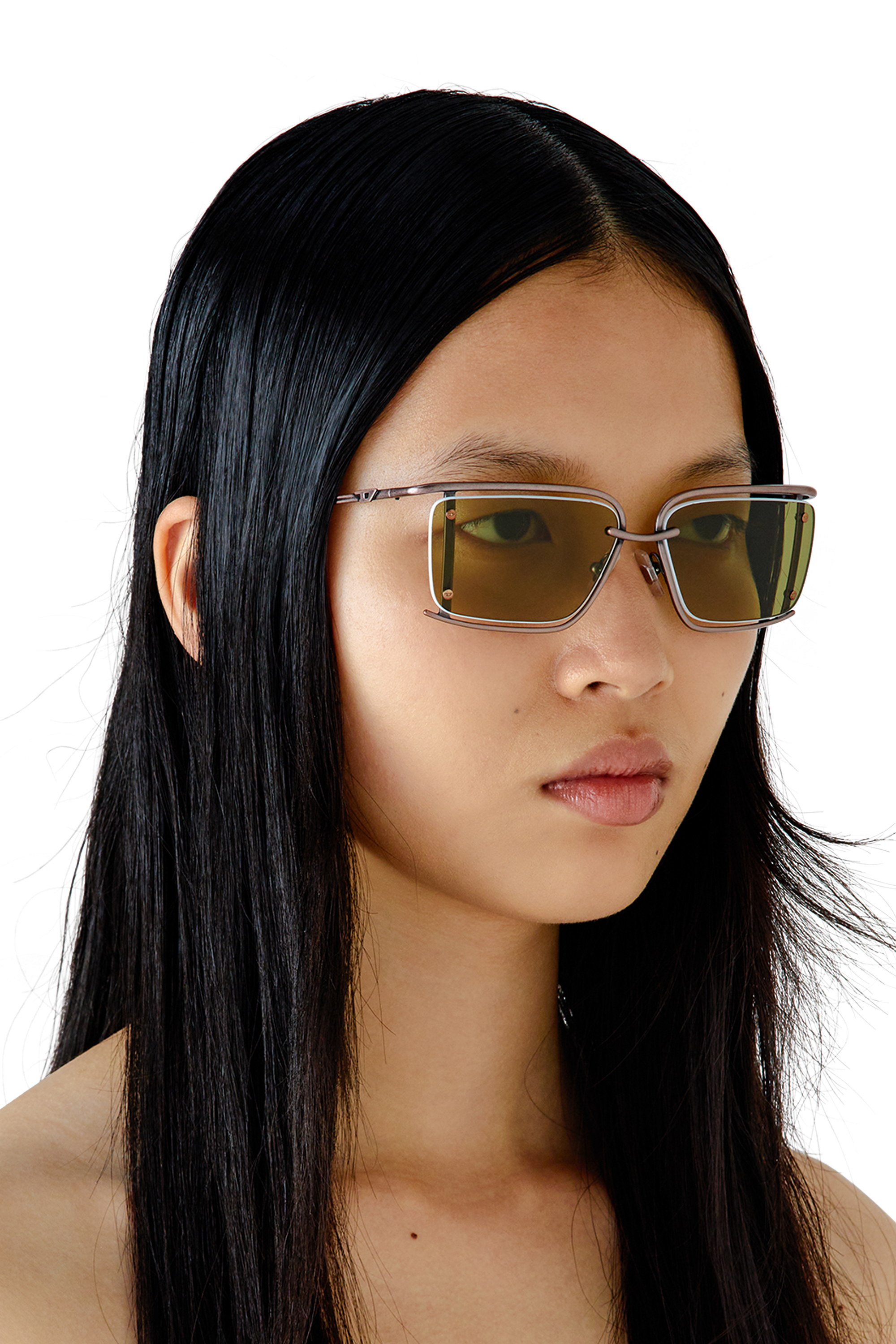 Diesel - 0DL1002, Unisex's サングラス in ミリタリーグリーン - 6