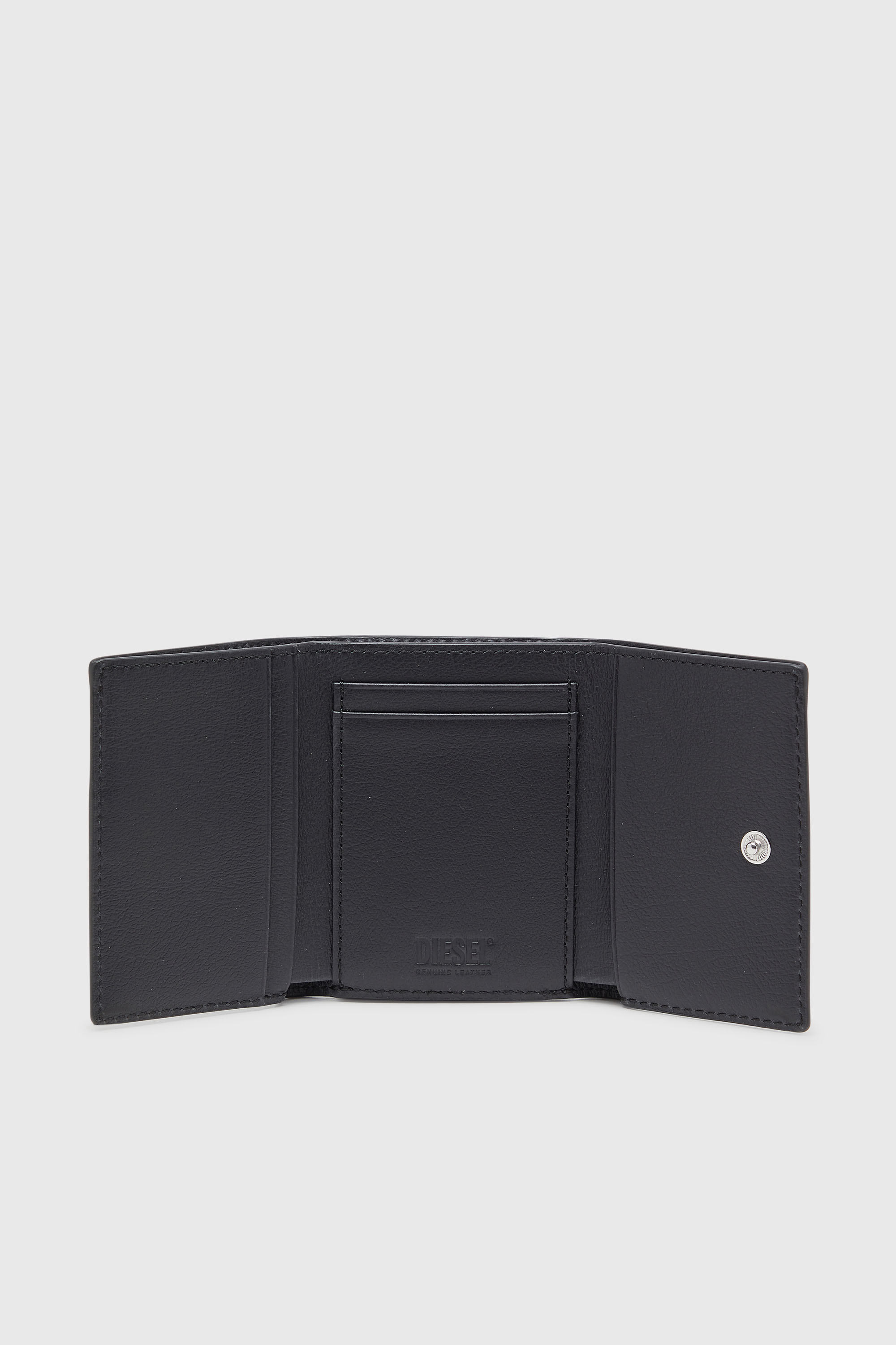 Diesel - MONOGRAM TRI-FOLD COIN S 3D, Male's 三つ折りウォレット in ブラック - 3